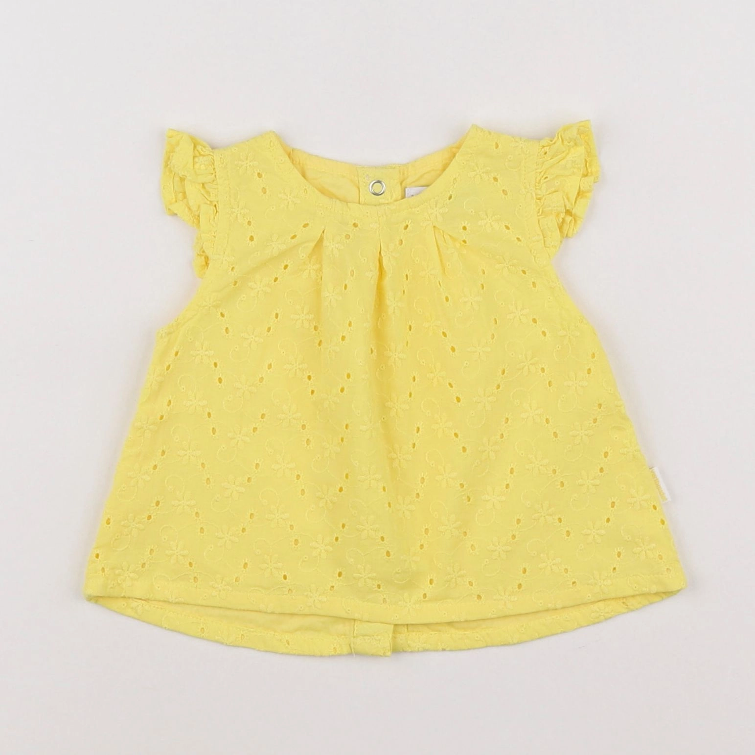 Vertbaudet - blouse jaune - 3 mois