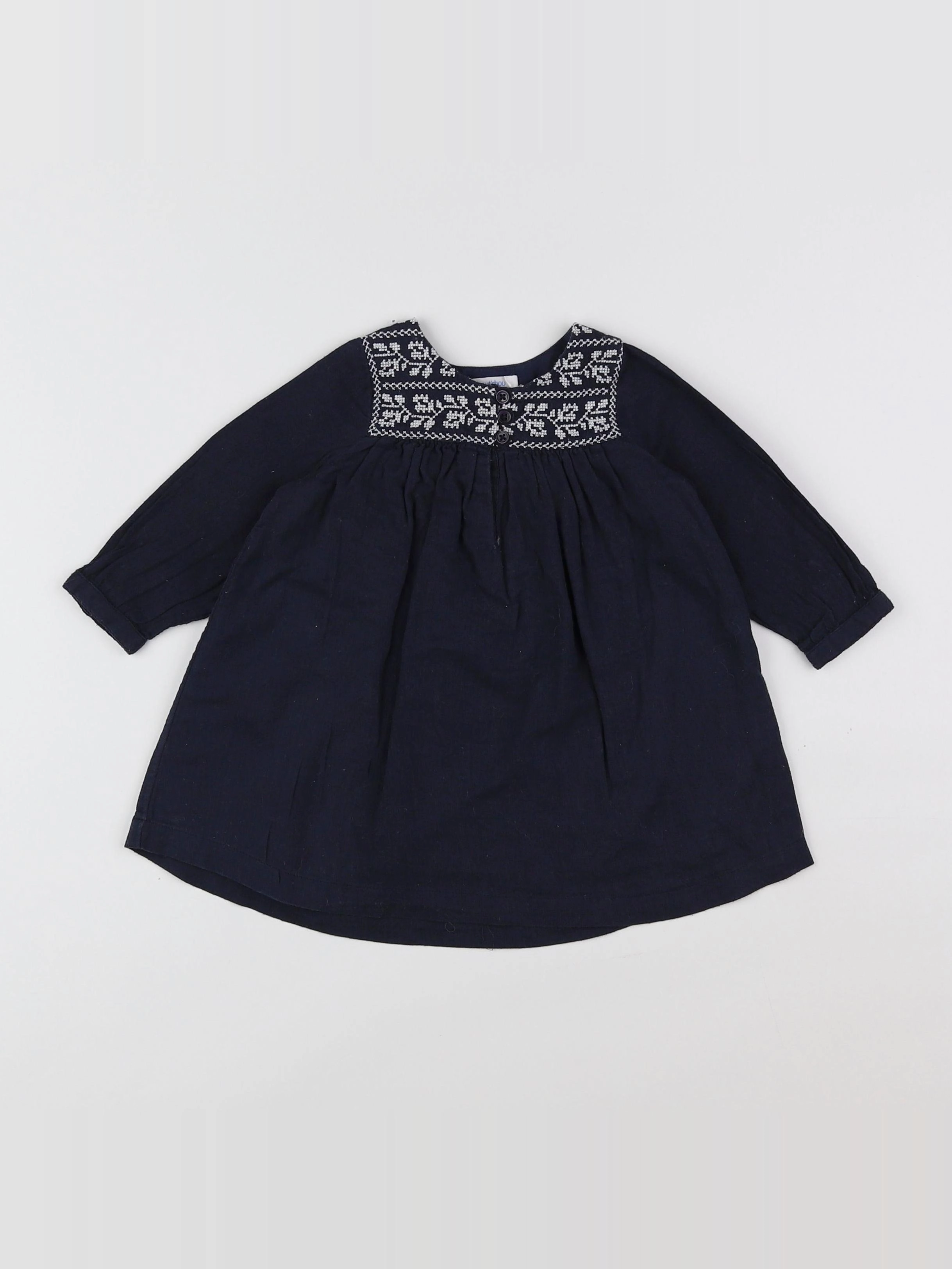 Boutchou - robe bleu - 6 mois