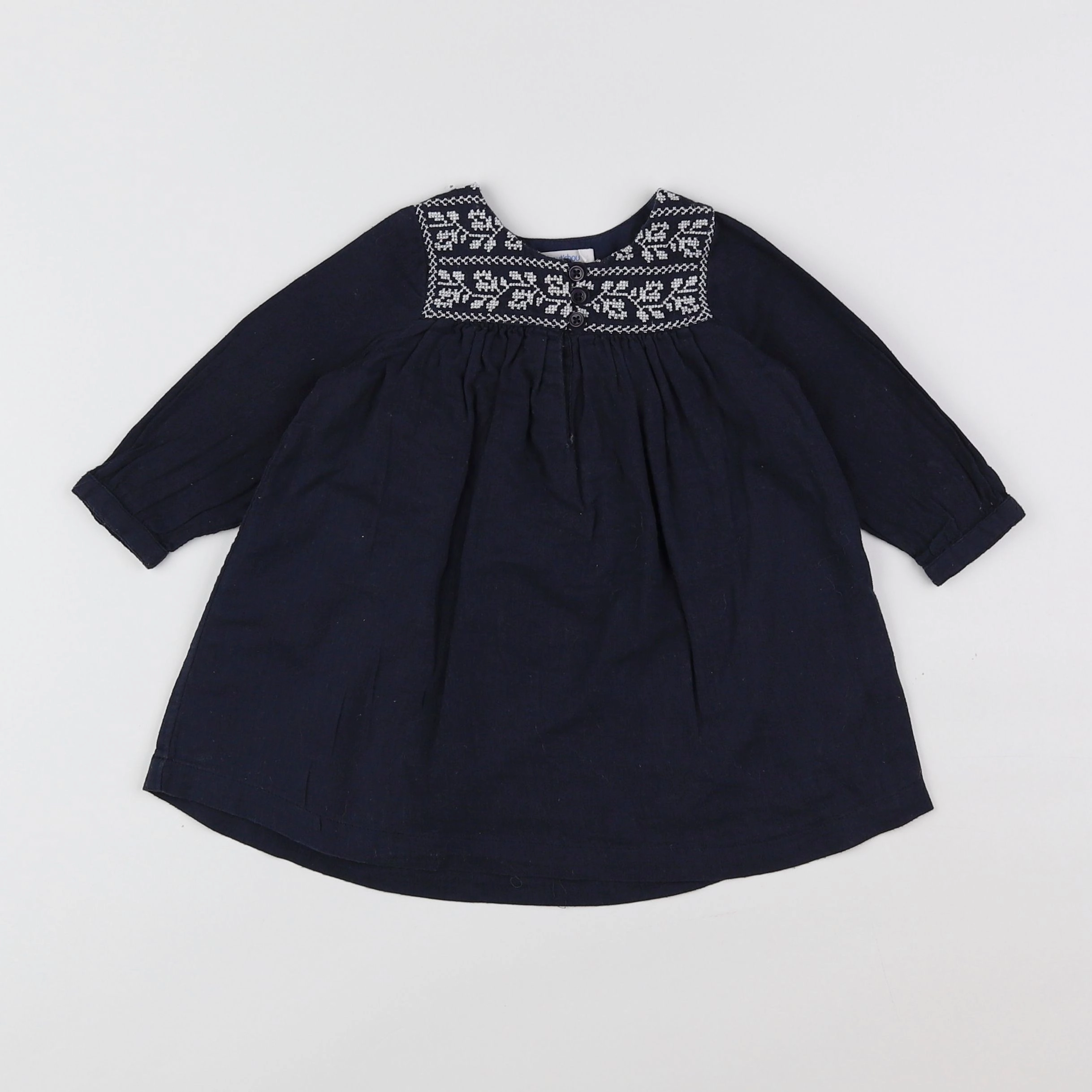 Boutchou - robe bleu - 6 mois