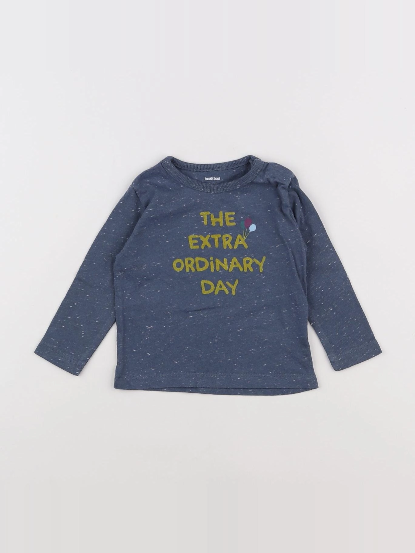 Boutchou - tee-shirt bleu - 9 mois