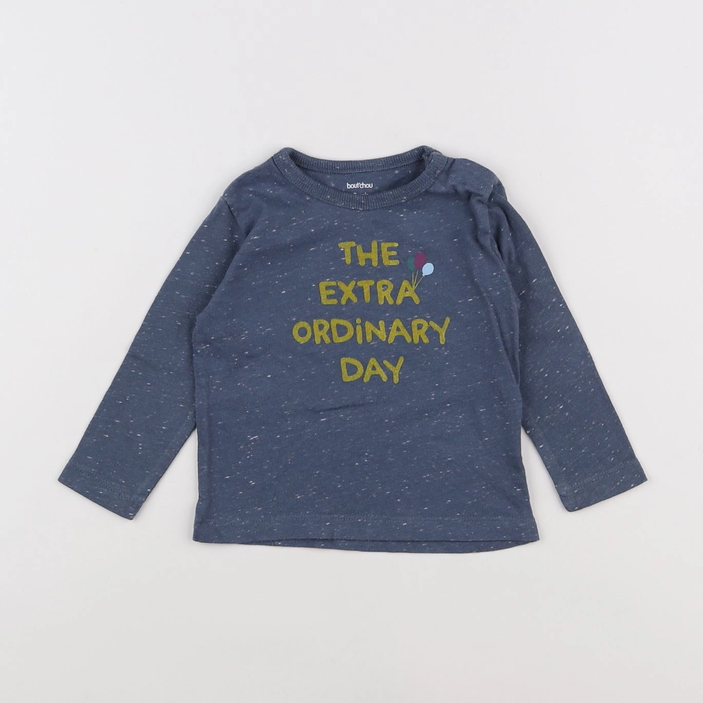 Boutchou - tee-shirt bleu - 9 mois