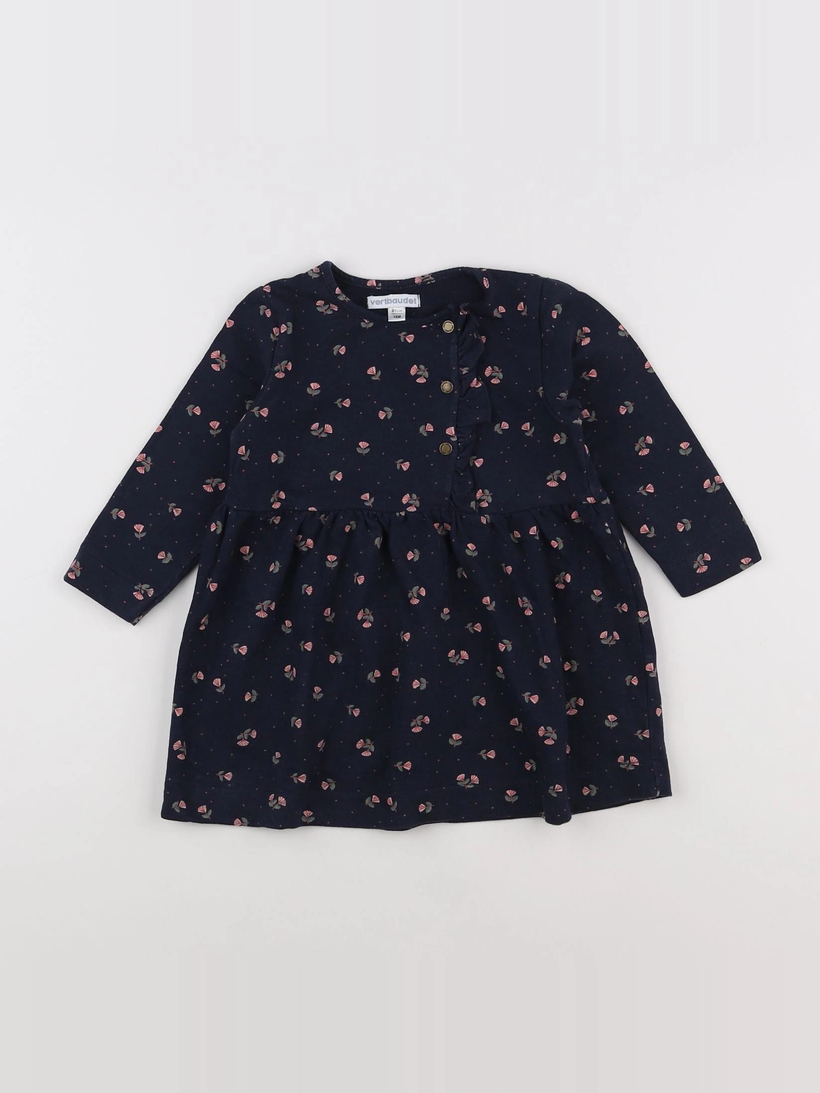 Vertbaudet - robe bleu - 18 mois