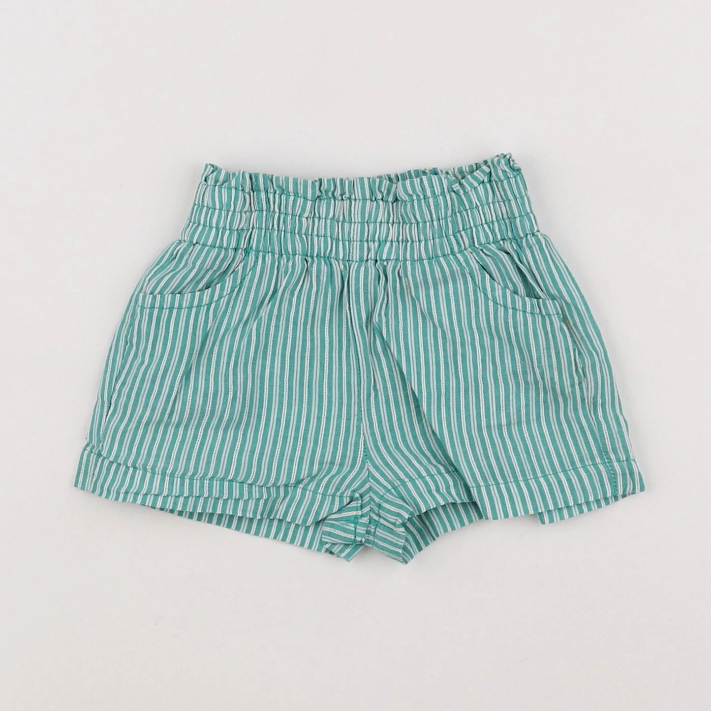 Tape à l'oeil - short blanc, vert - 6 mois