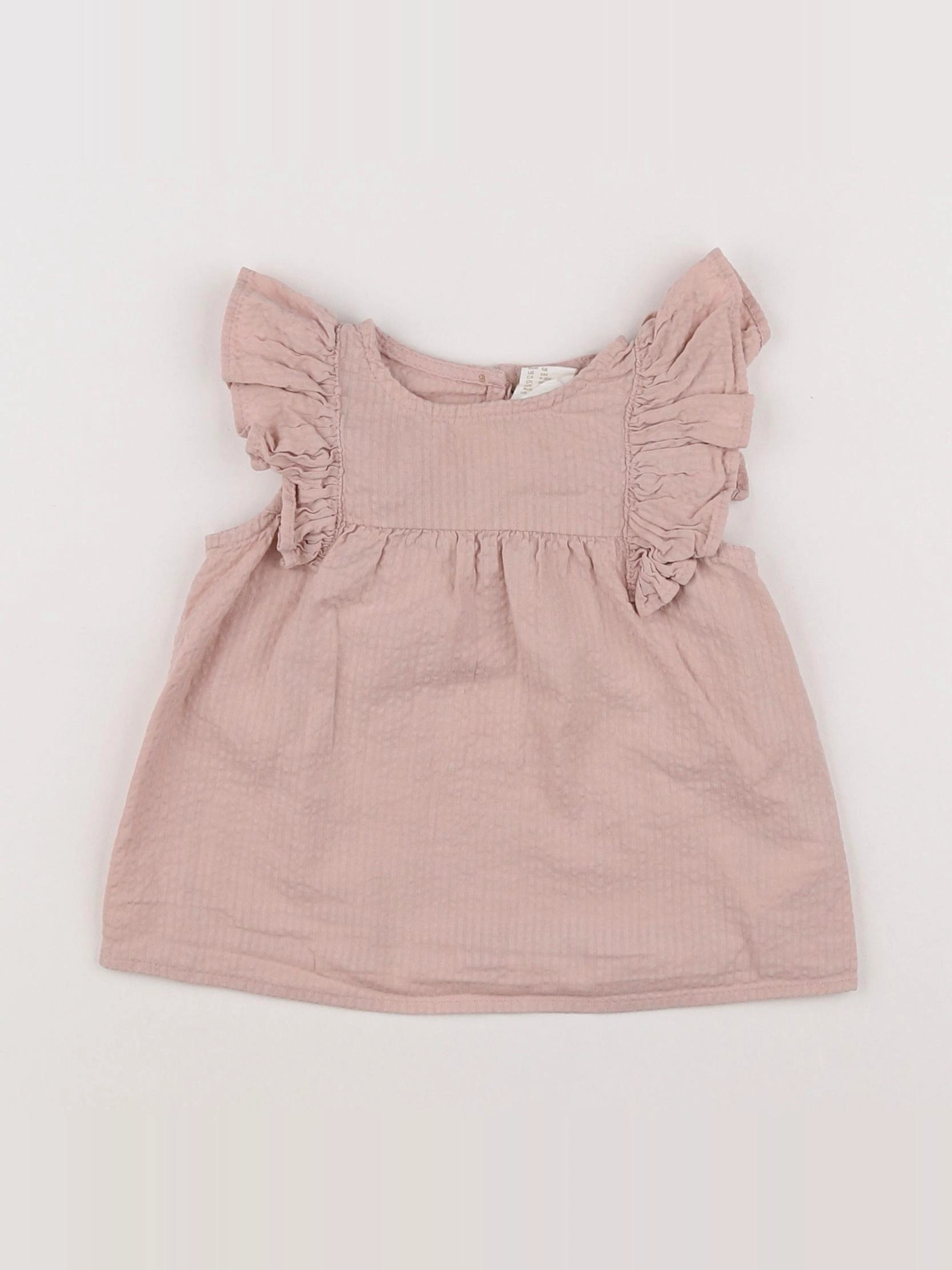 H&M - robe rose - 6 mois
