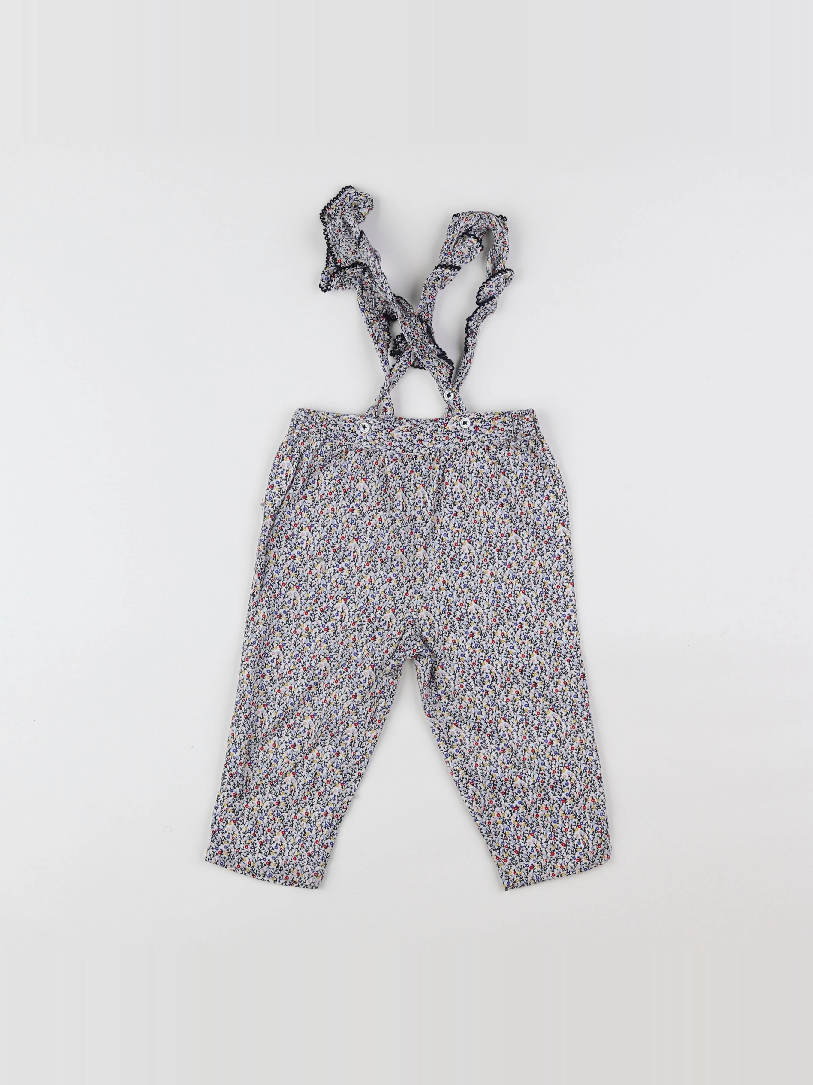 Boutchou - salopette multicolore - 9 mois
