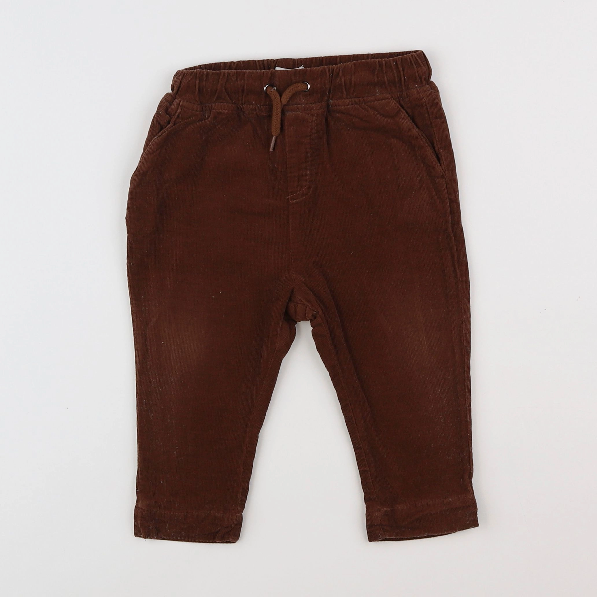 Vertbaudet - pantalon marron - 12 mois