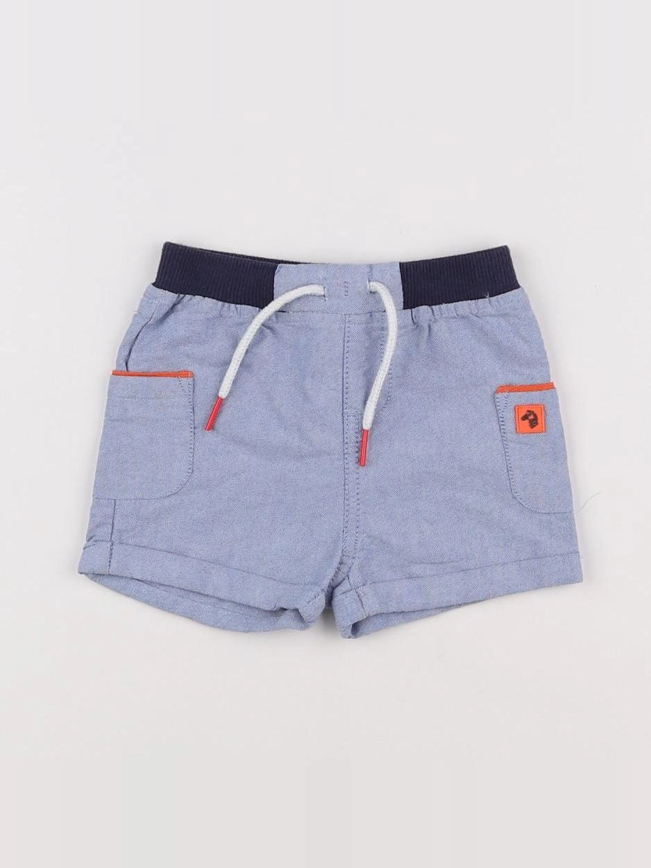 Cadet Rousselle - short bleu - 6 mois