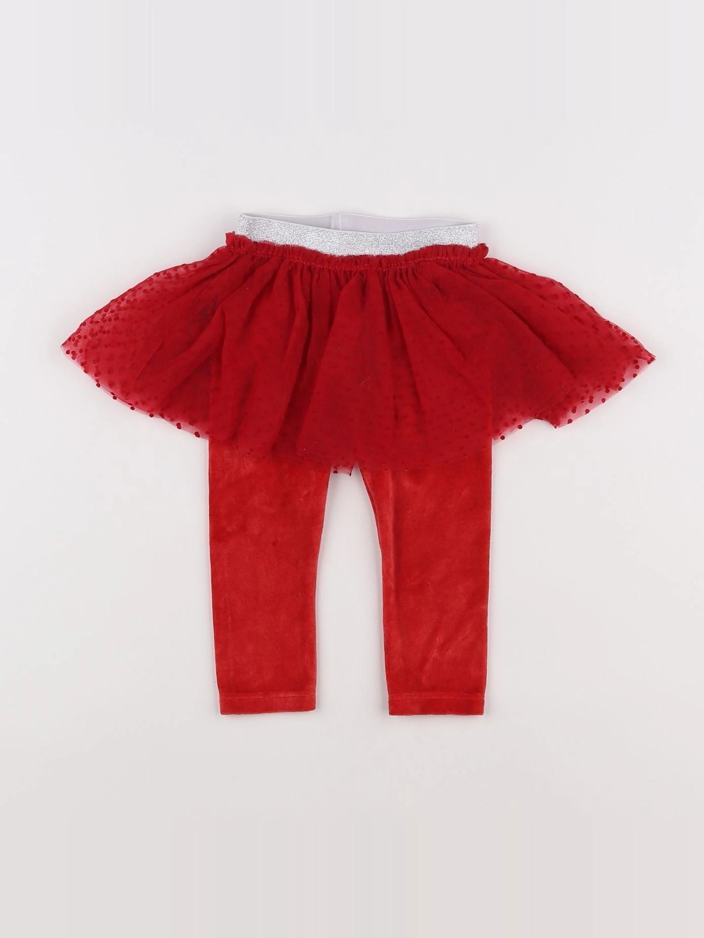 Petit Bateau - jupe rouge - 12 mois