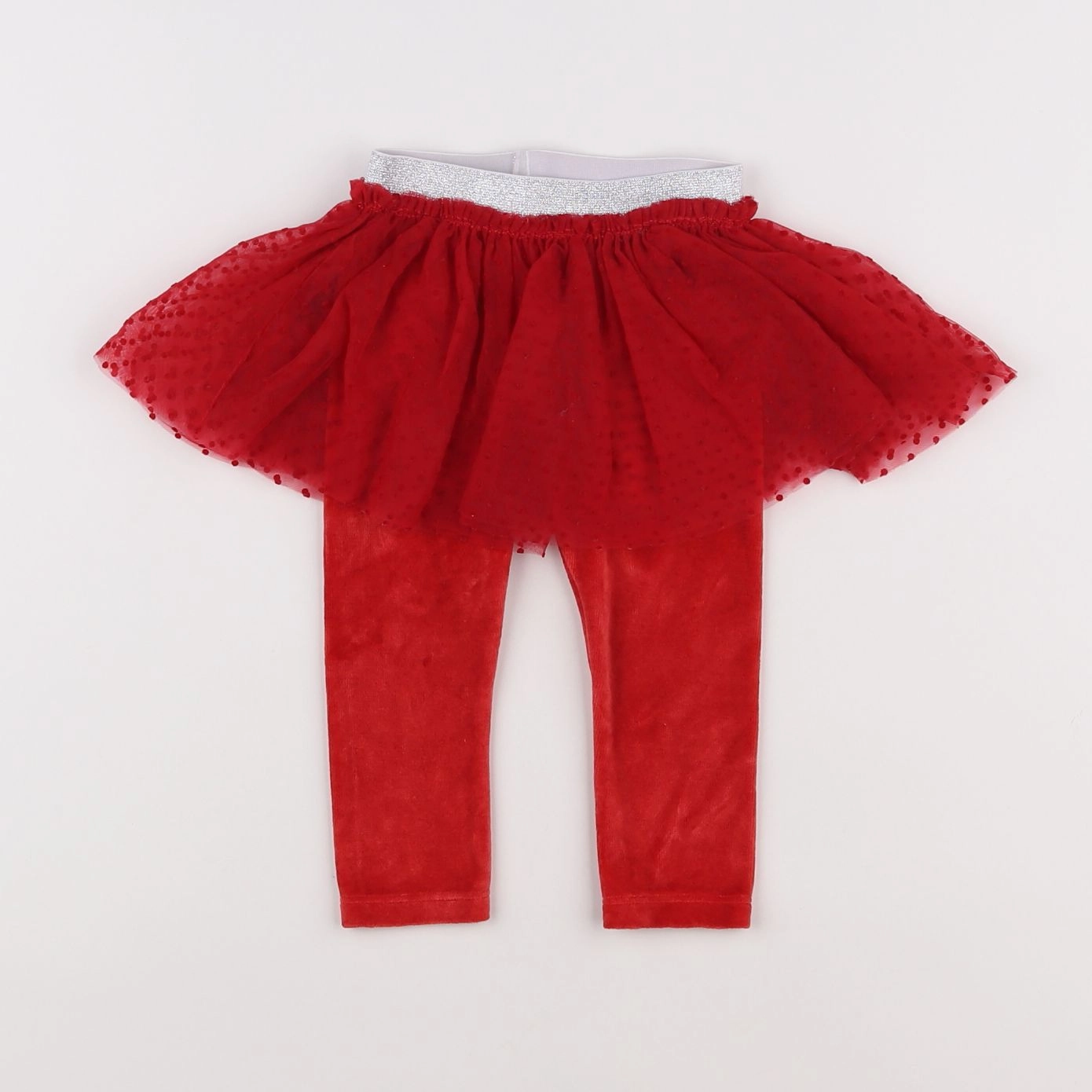 Petit Bateau - jupe rouge - 12 mois