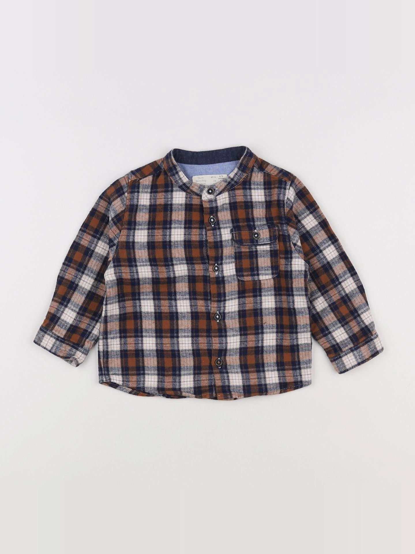 Zara - chemise bronze, multicolore - 6/9 mois