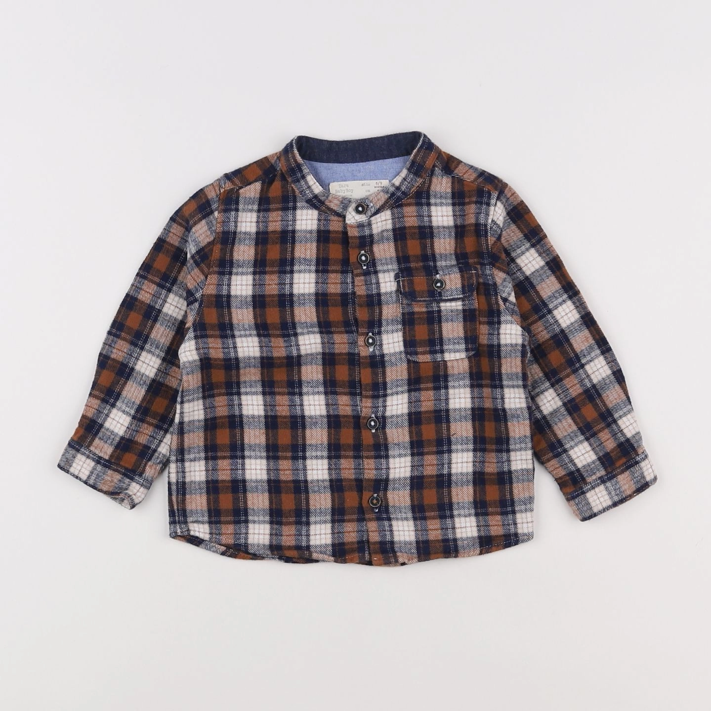 Zara - chemise bronze, multicolore - 6/9 mois
