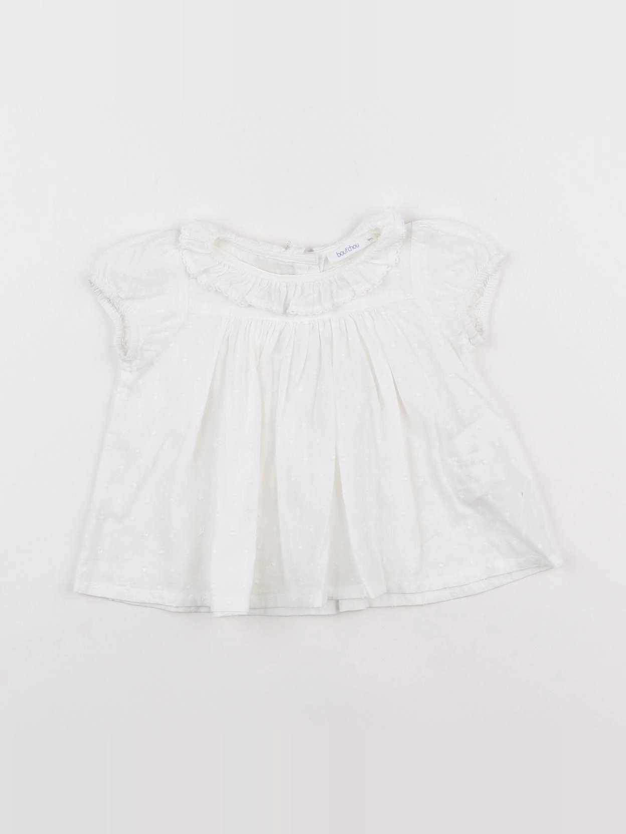 Boutchou - blouse blanc - 6 mois