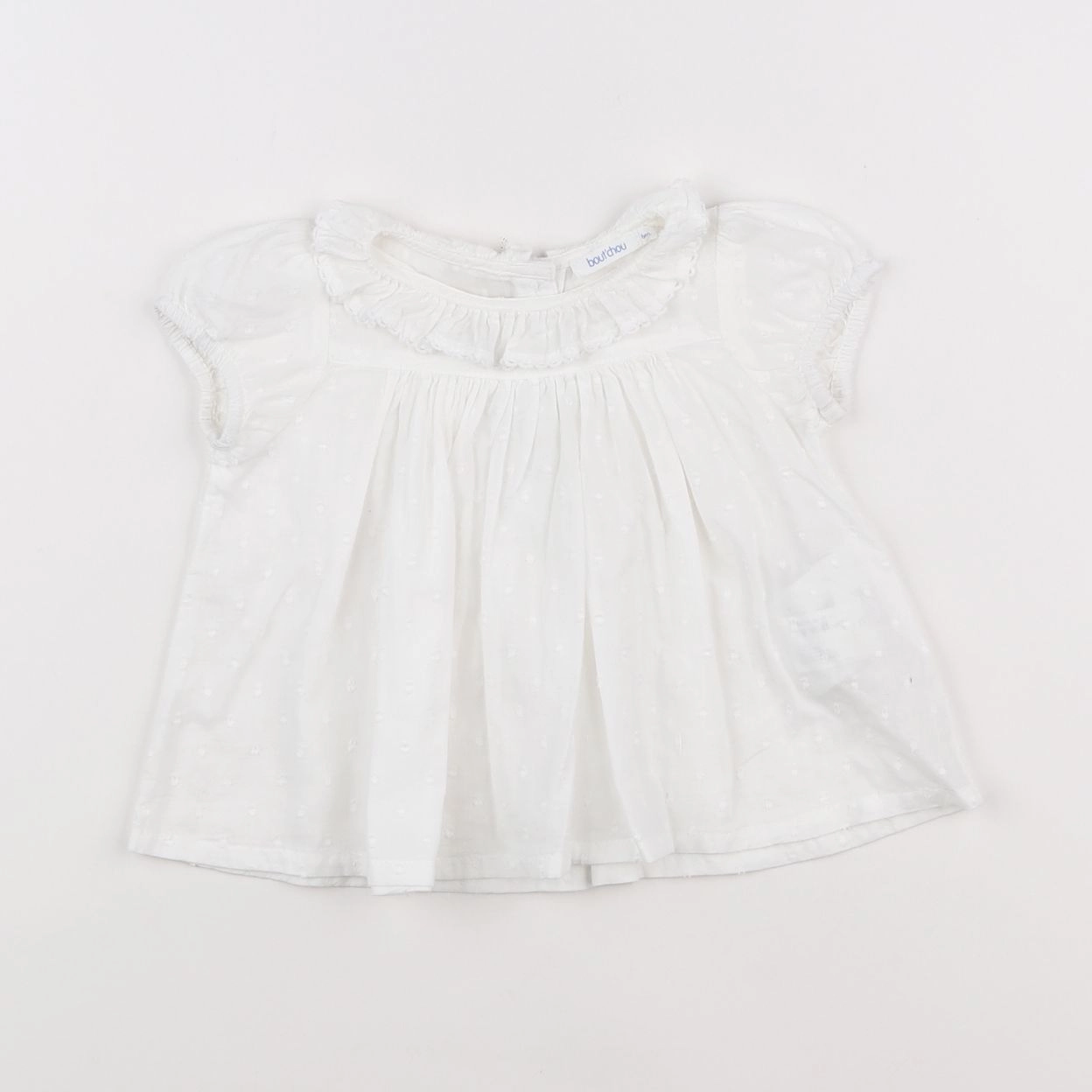 Boutchou - blouse blanc - 6 mois