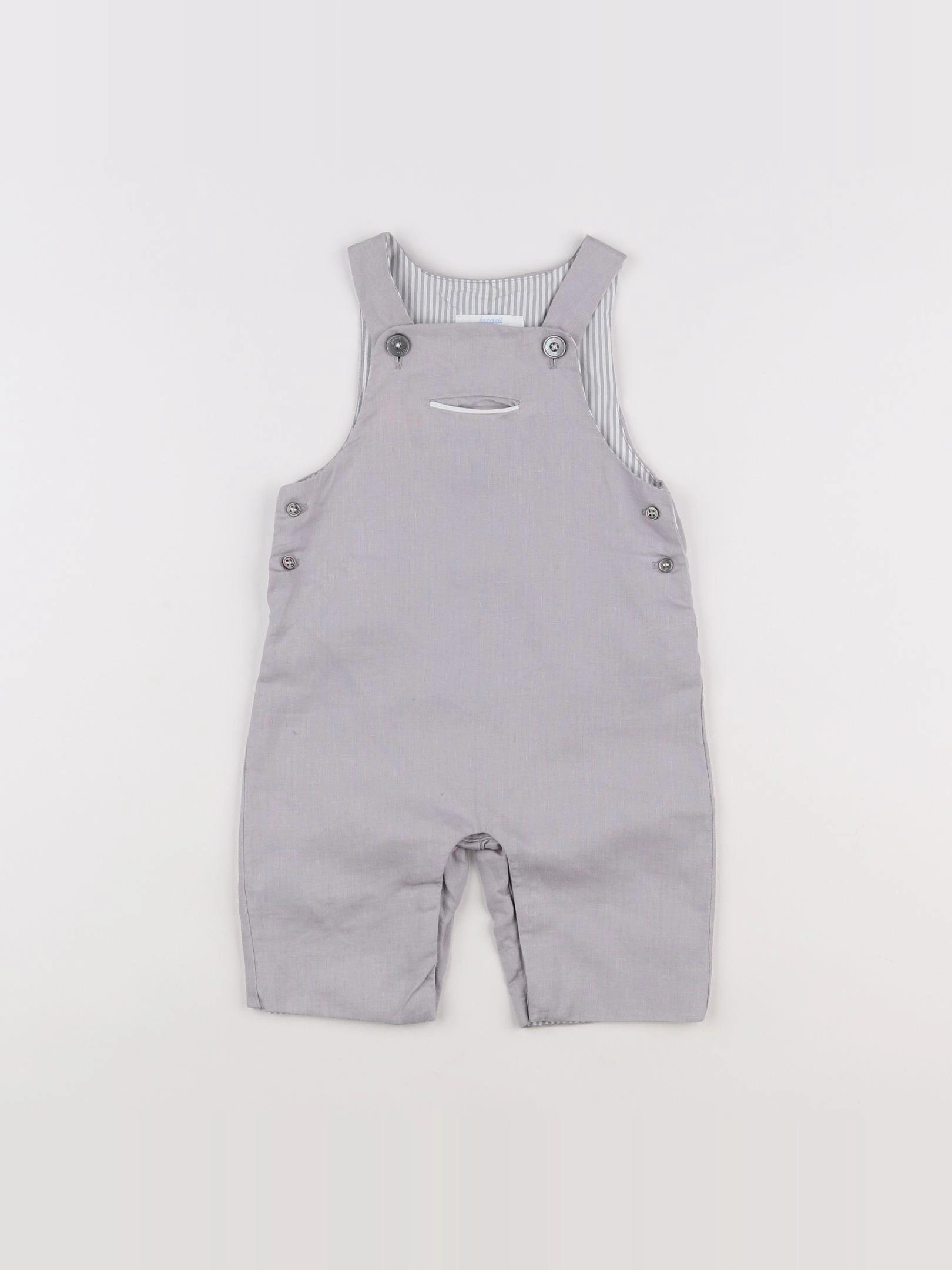 Jacadi - salopette gris - 6 mois