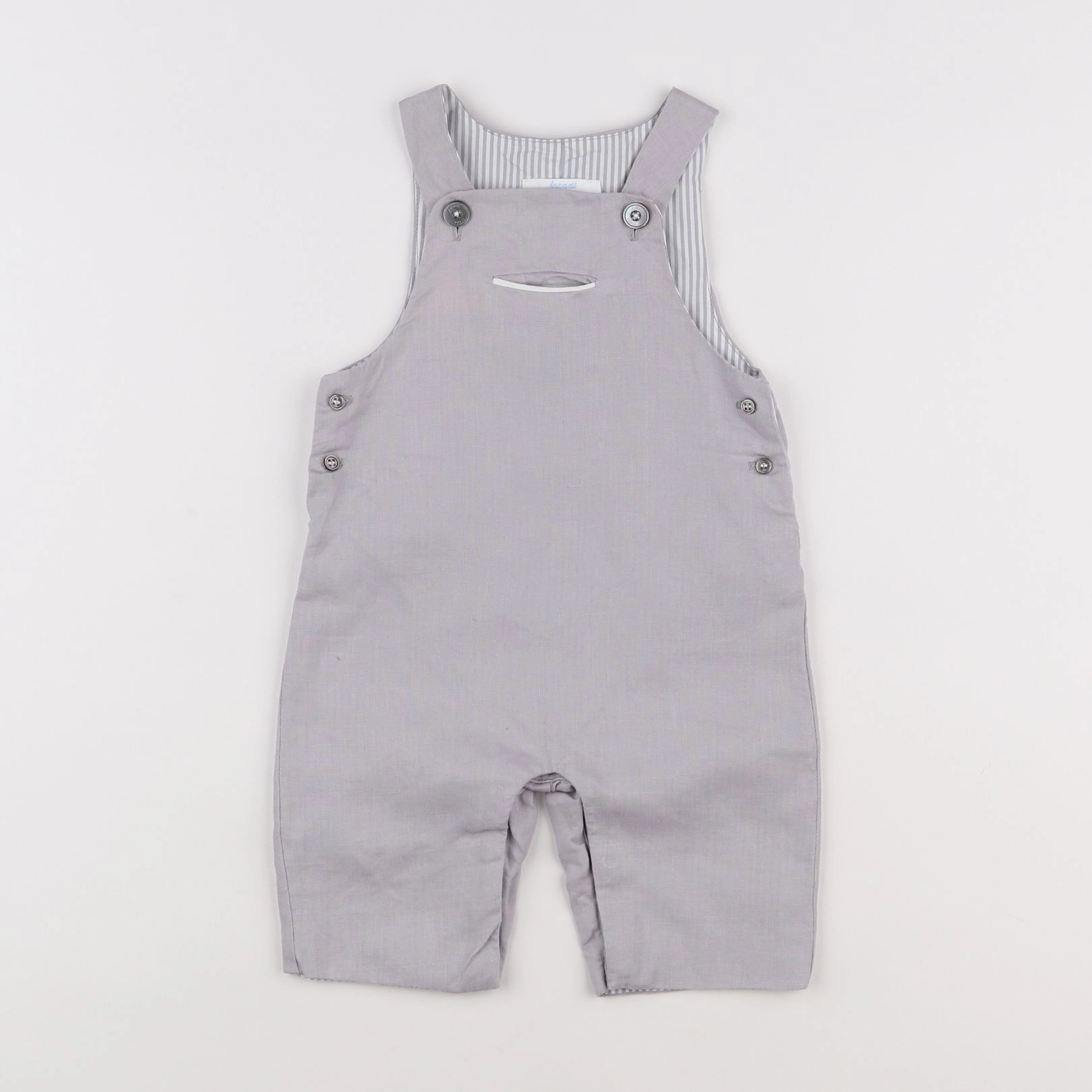 Jacadi - salopette gris - 6 mois