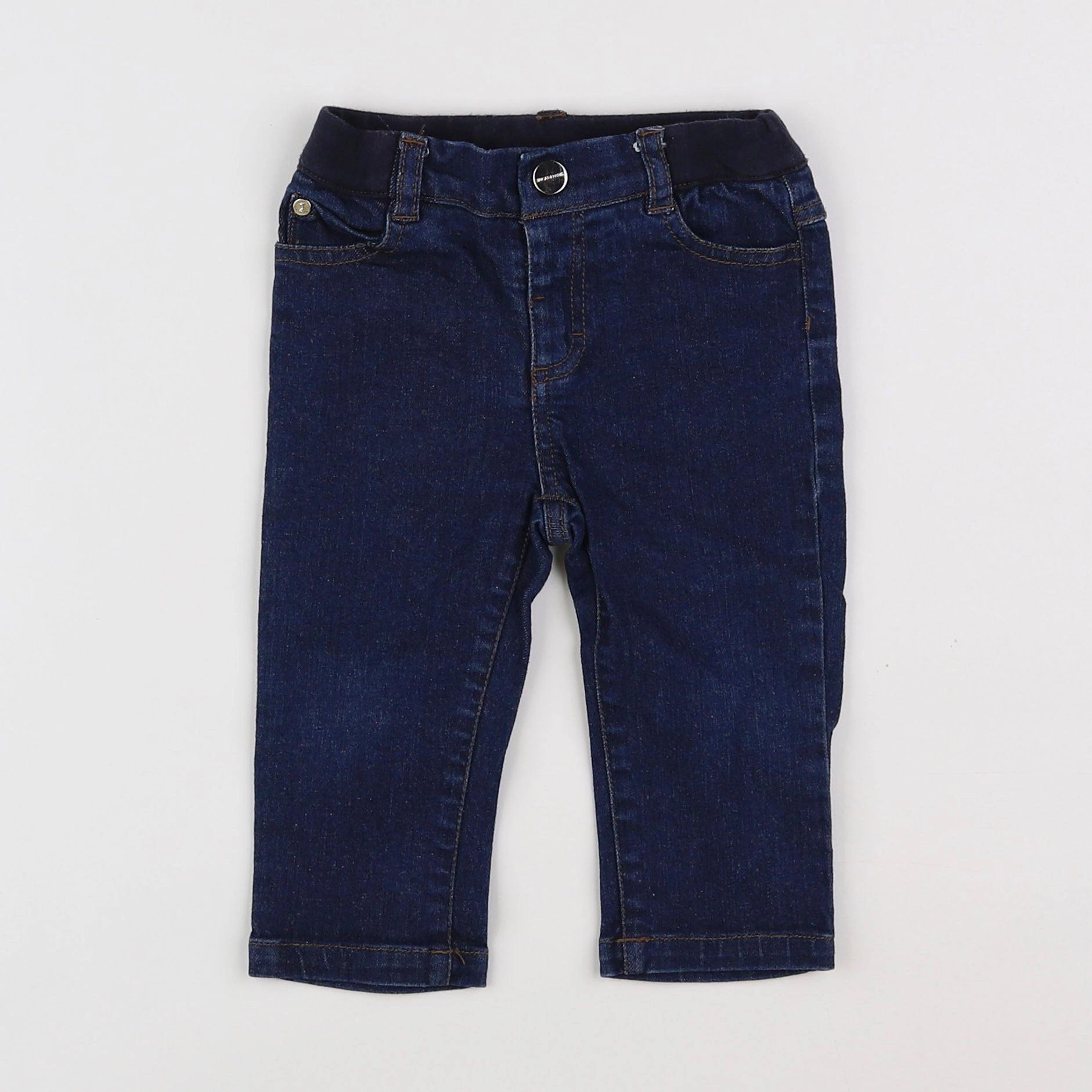 Jacadi - pantalon bleu - 12 mois