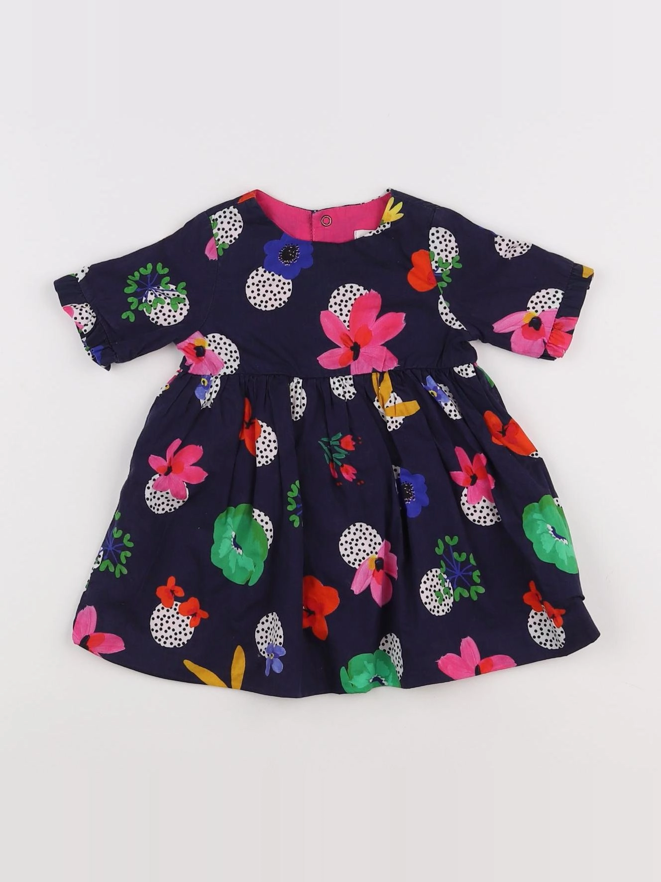 Catimini - robe bleu, multicolore - 6 mois