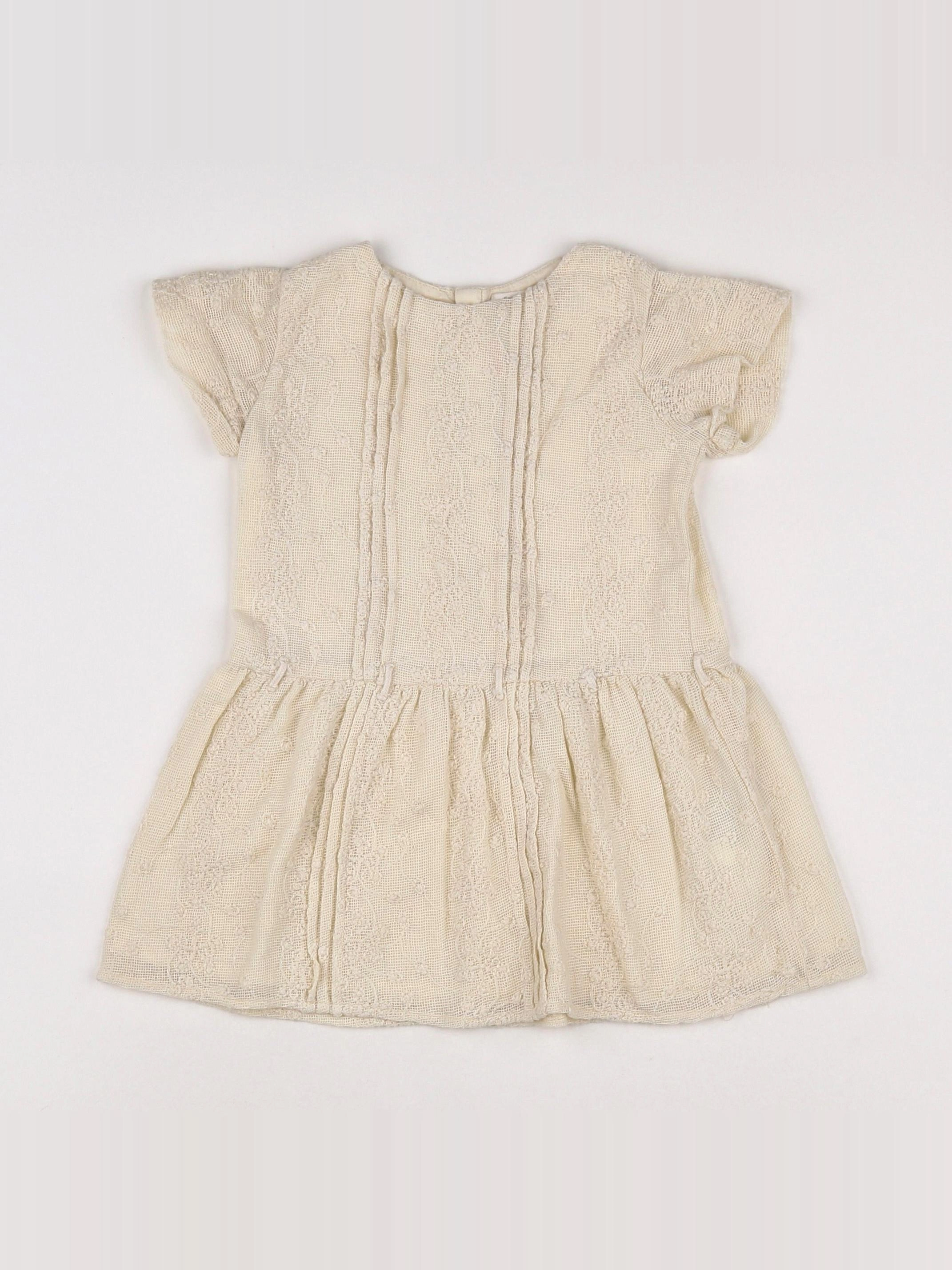 Zara - robe beige - 12/18 mois