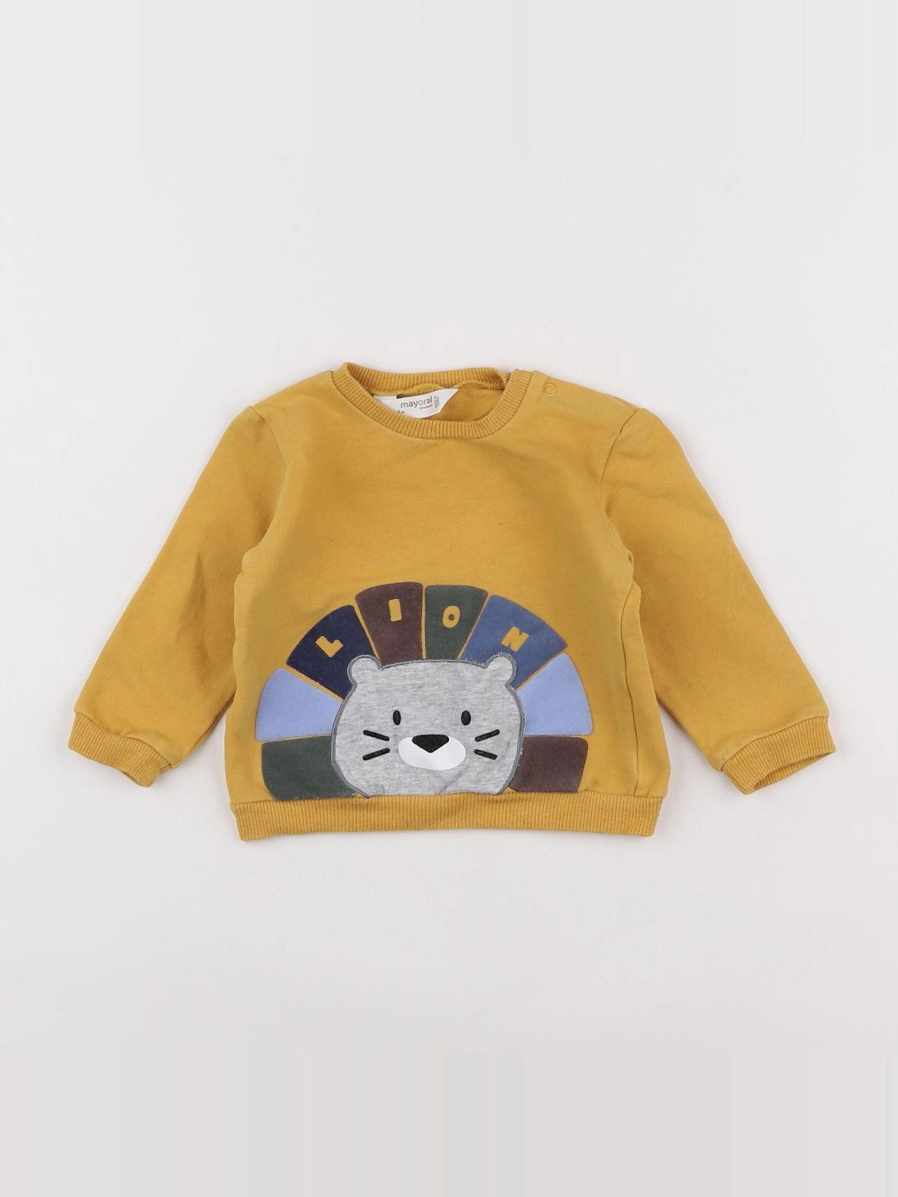 Mayoral - sweat jaune - 3/6 mois