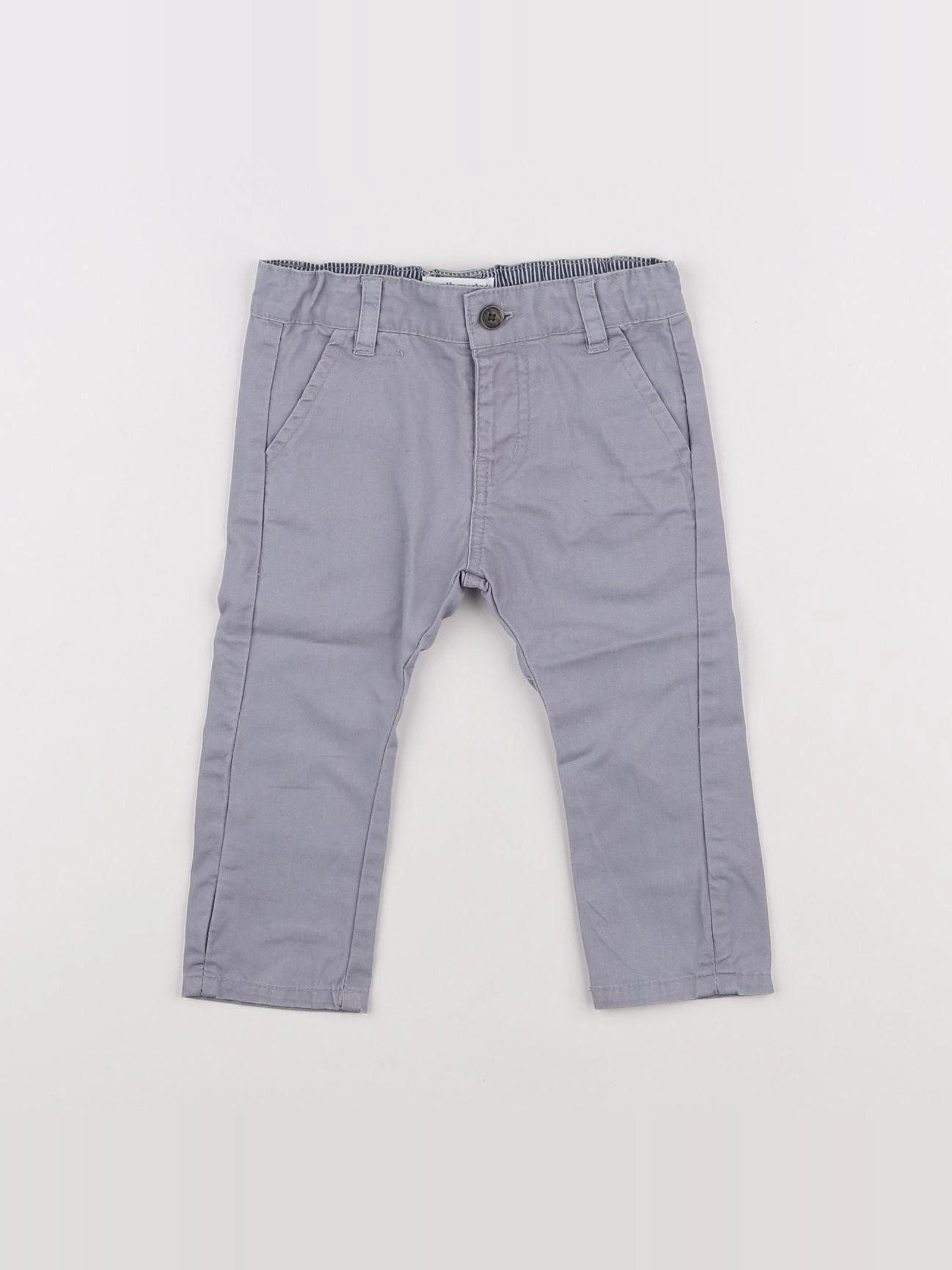 Vertbaudet - pantalon gris - 6 mois