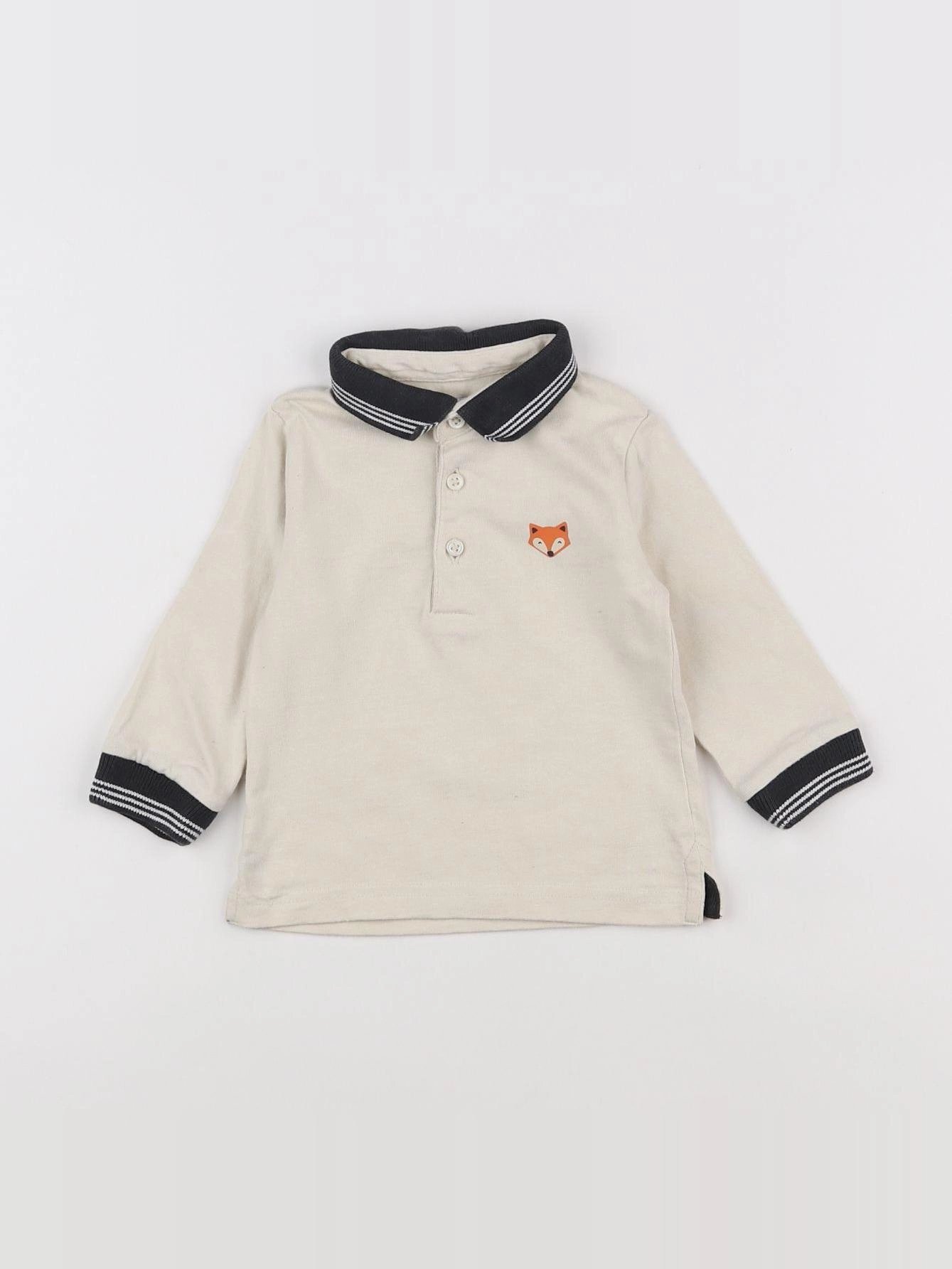 Mayoral - tee-shirt imprimé au dos beige - 6 mois