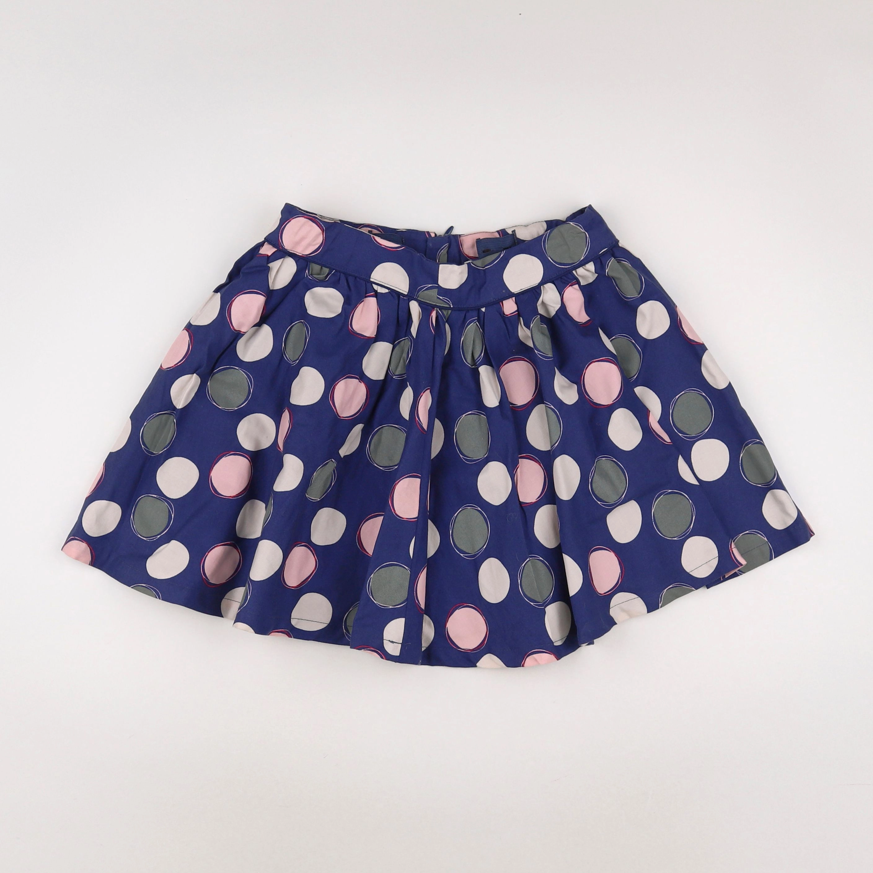 Okaidi - jupe bleu, rose - 8 ans