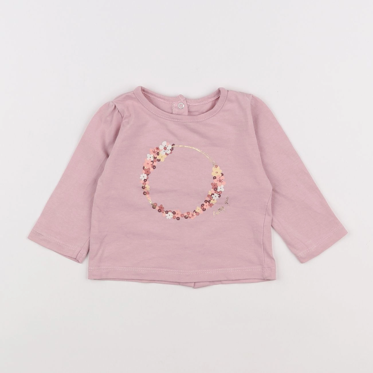 Vertbaudet - tee-shirt rose - 3 mois