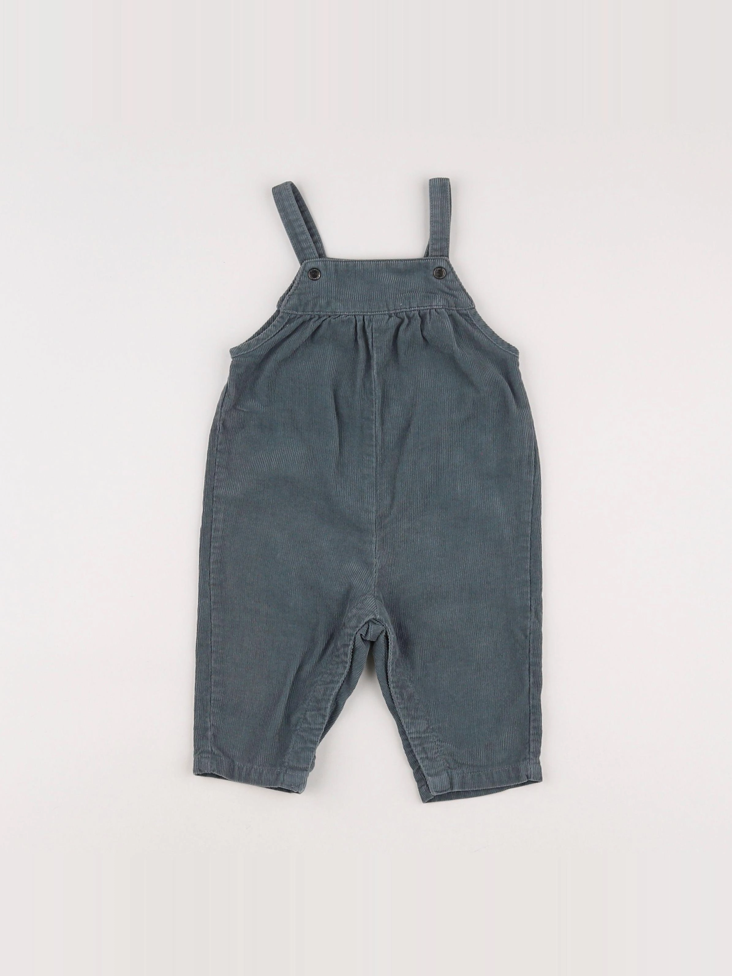 Vertbaudet - salopette gris - 6 mois