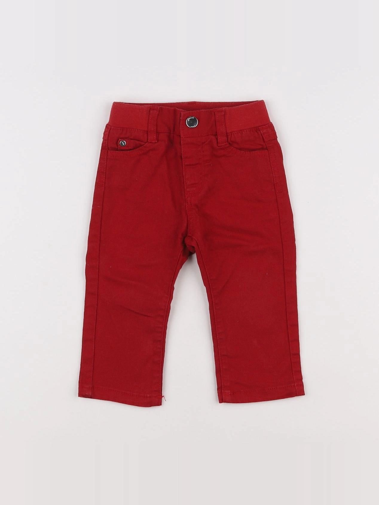 Jacadi - jean rouge - 12 mois