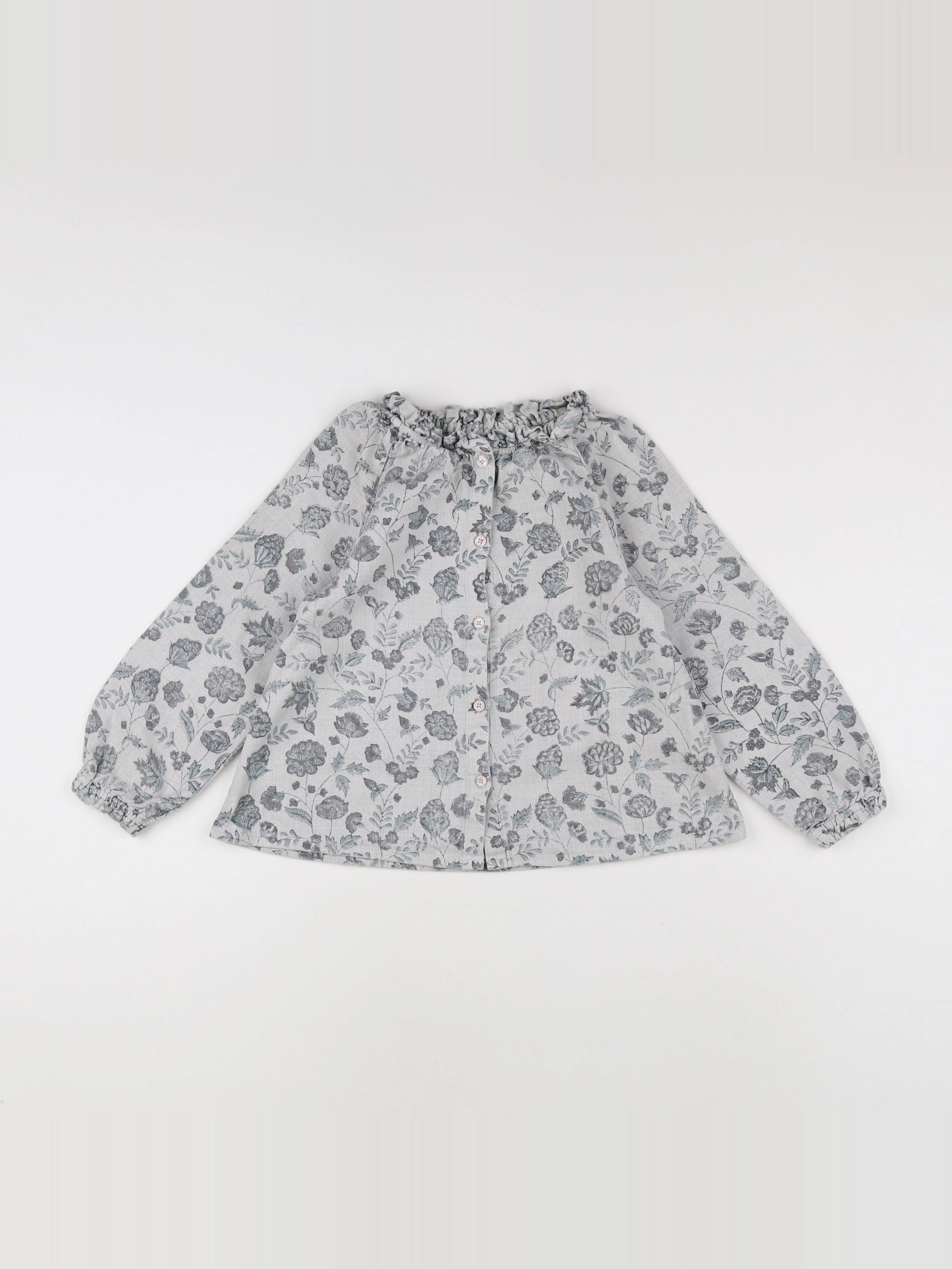 Bonton - blouse gris - 6 ans