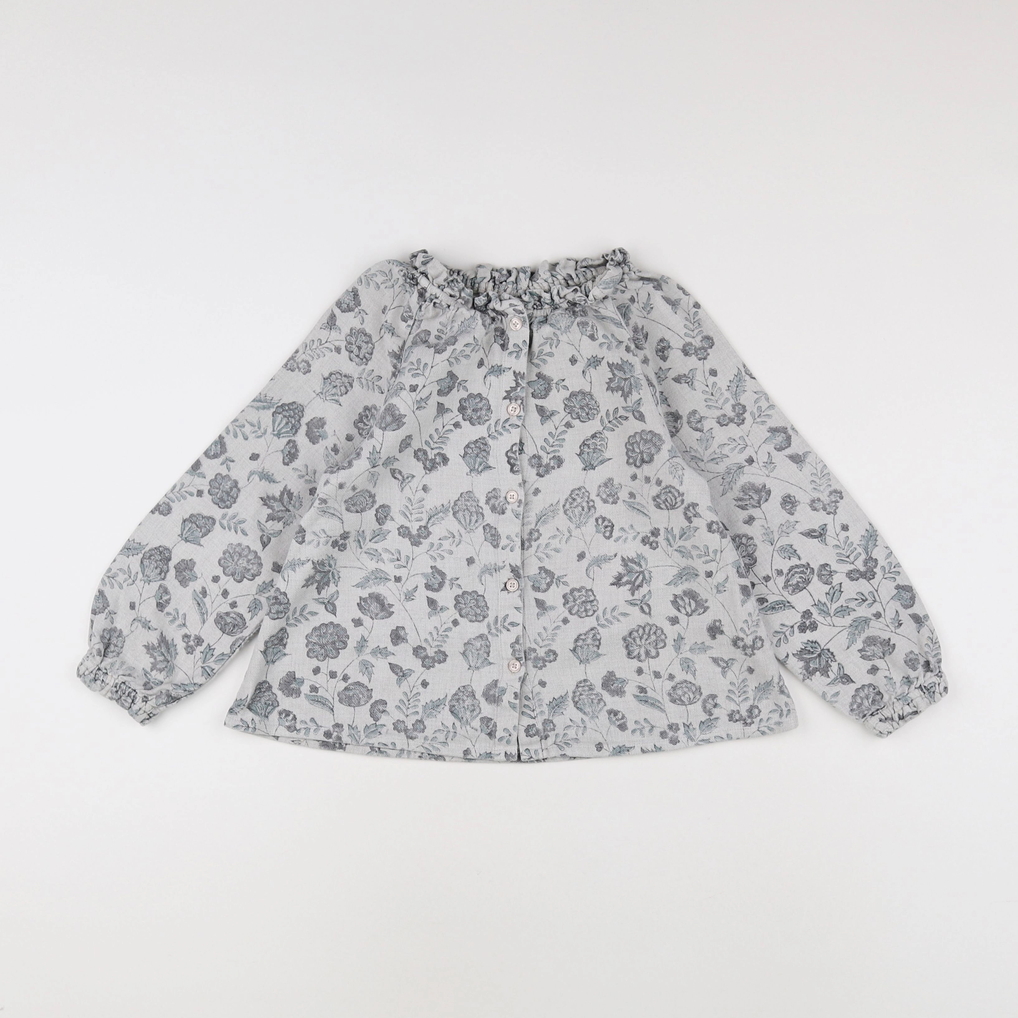 Bonton - blouse gris - 6 ans