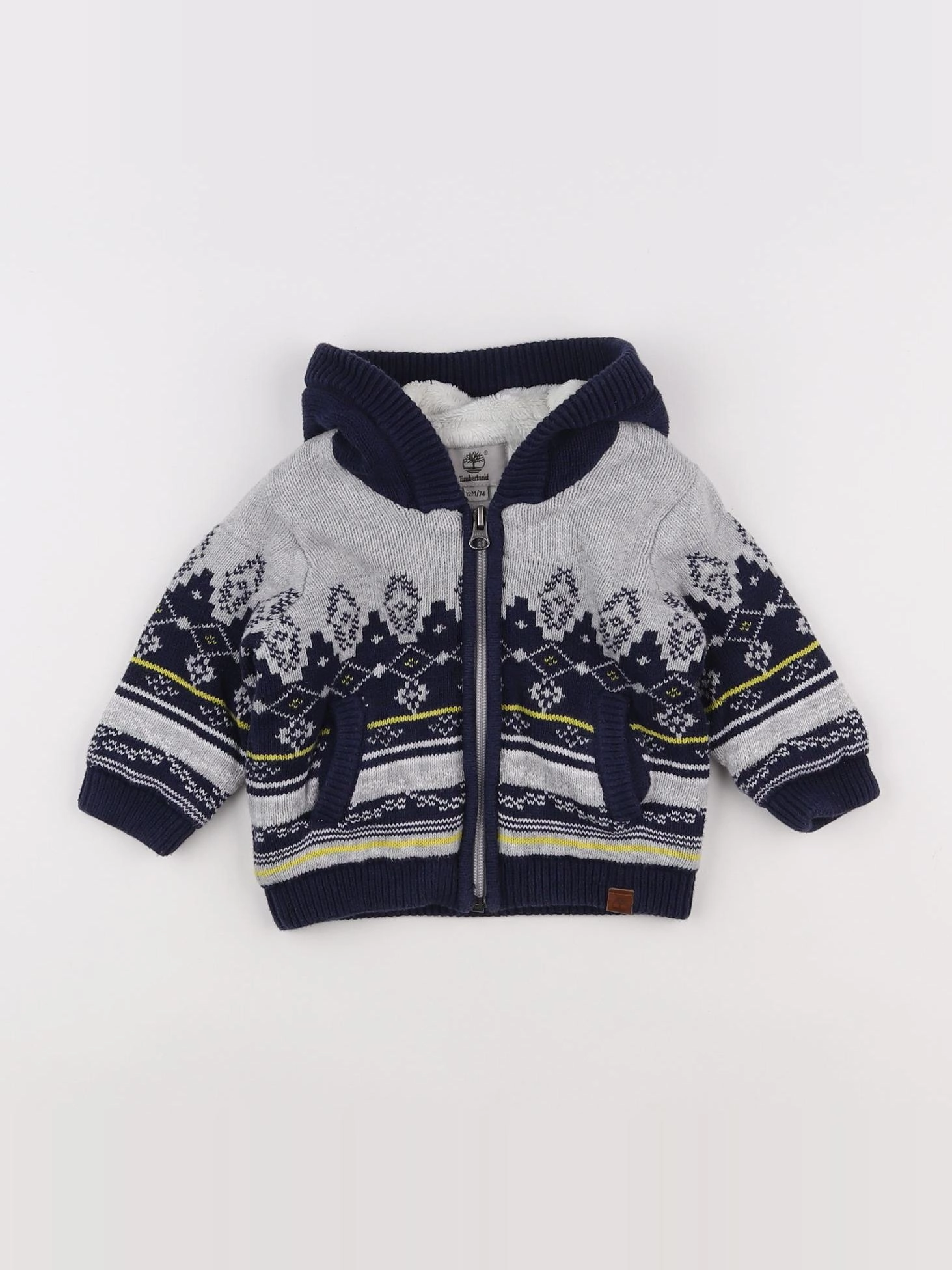Timberland - gilet bleu, gris - 12 mois