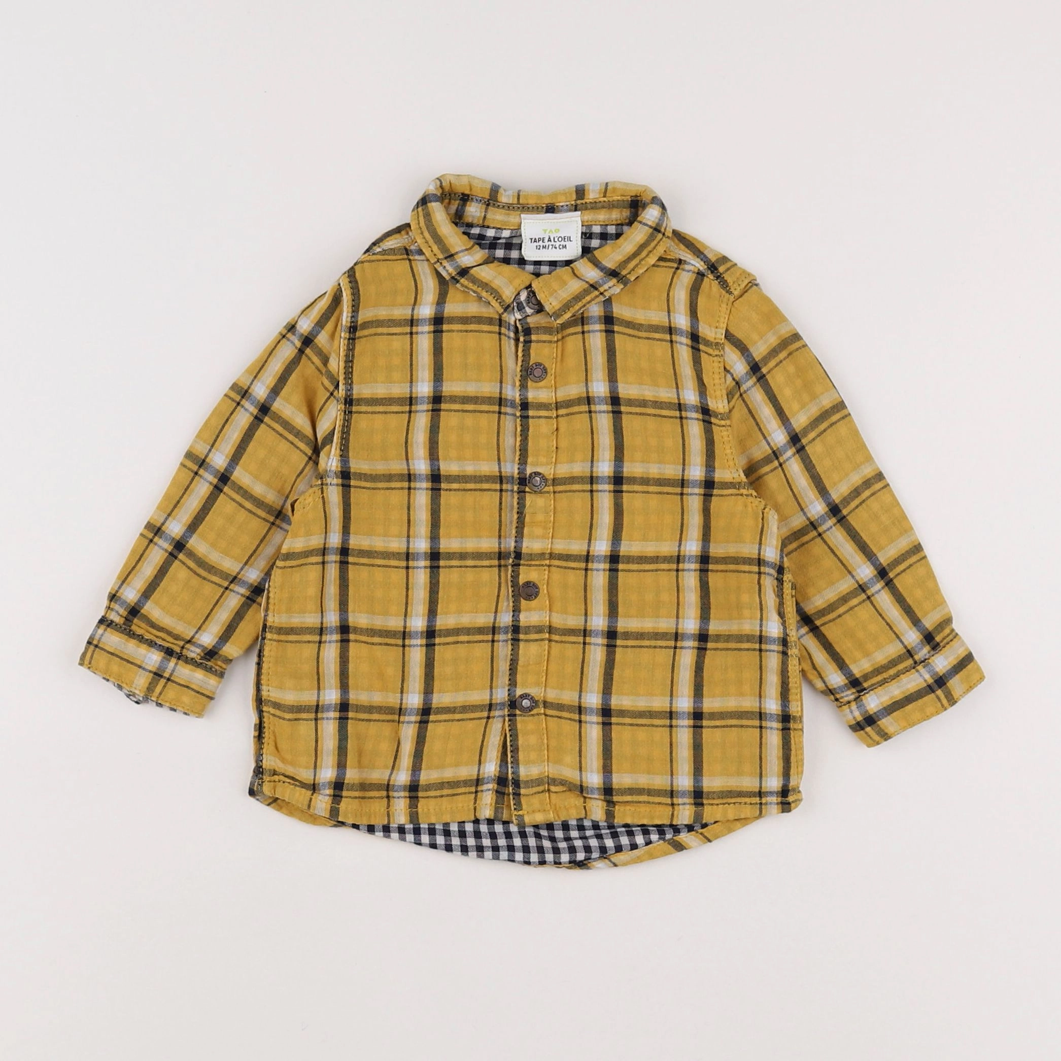 Tape à l'oeil - chemise jaune - 12 mois