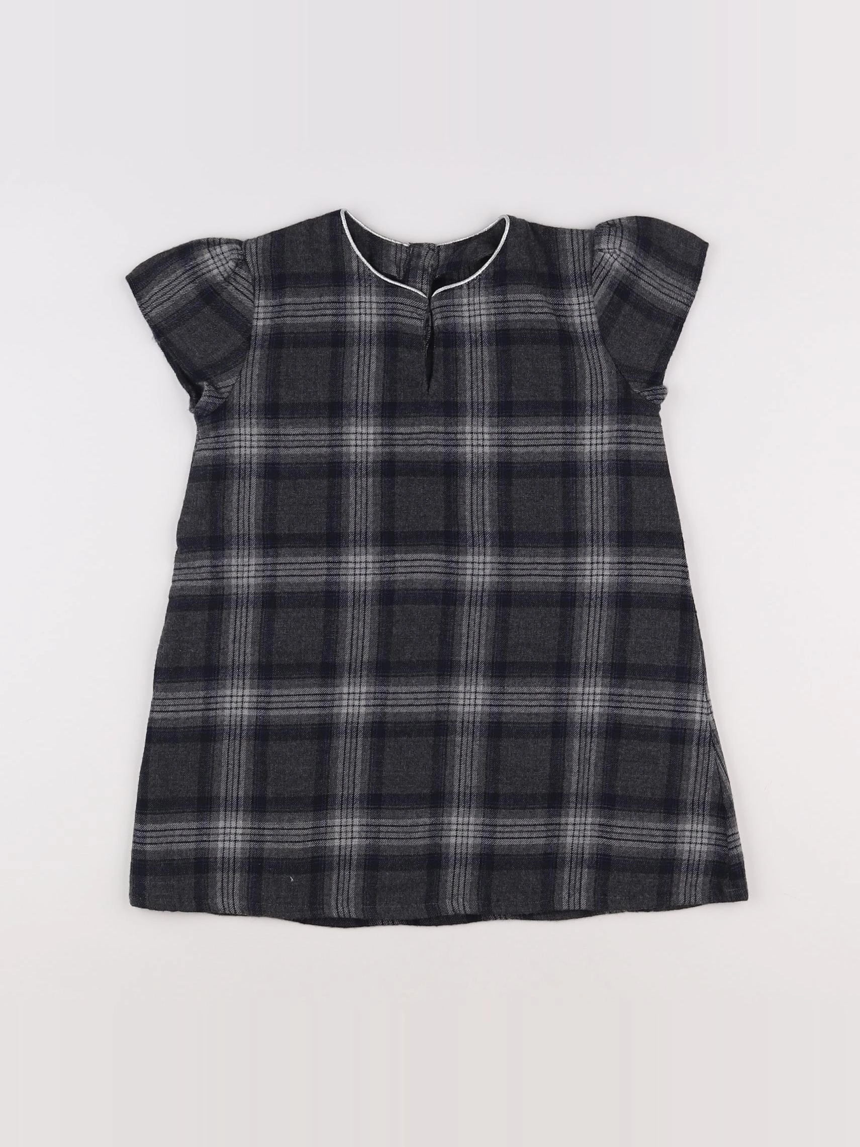 Louis et Victorie - robe gris - 4 ans