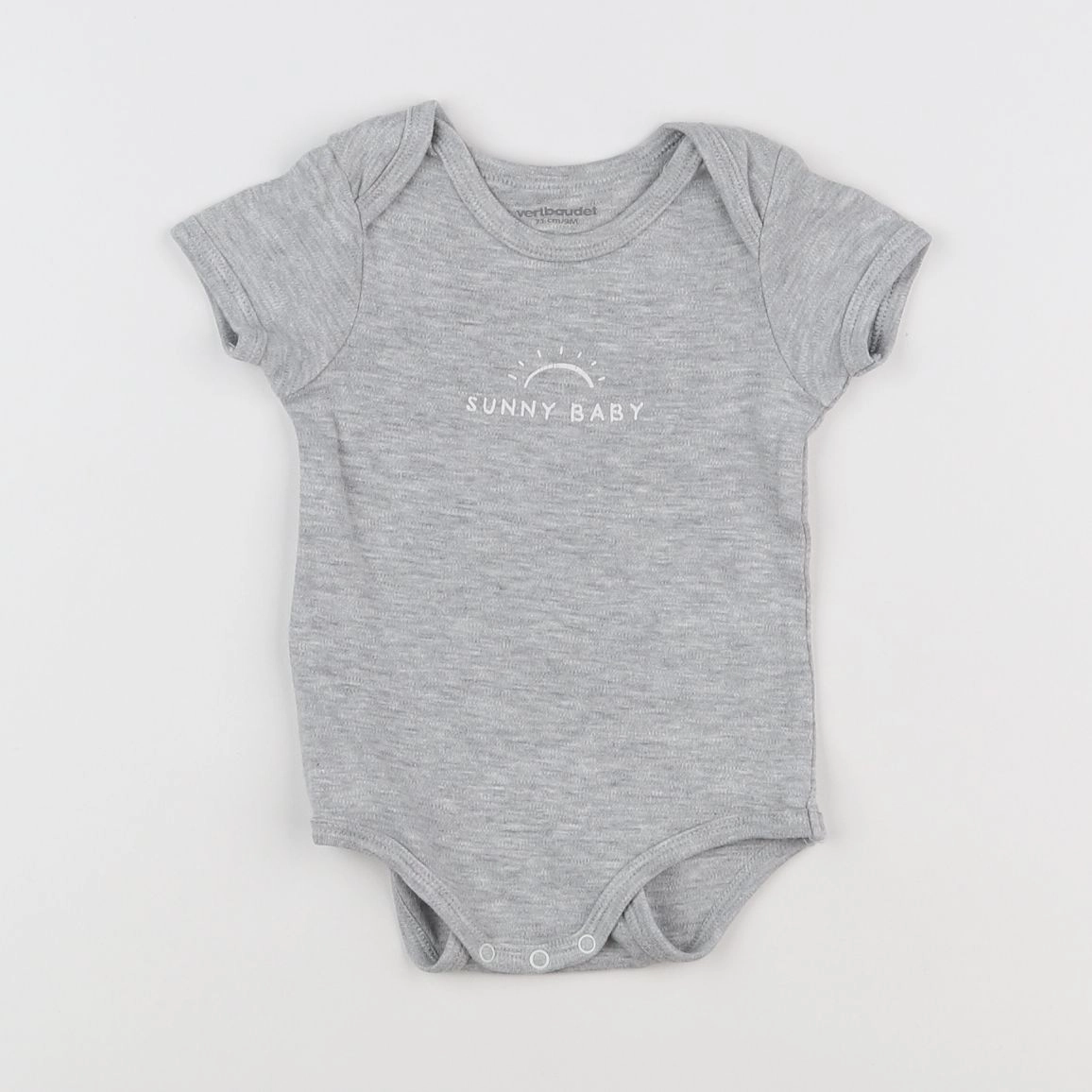 Vertbaudet - body gris - 3 mois