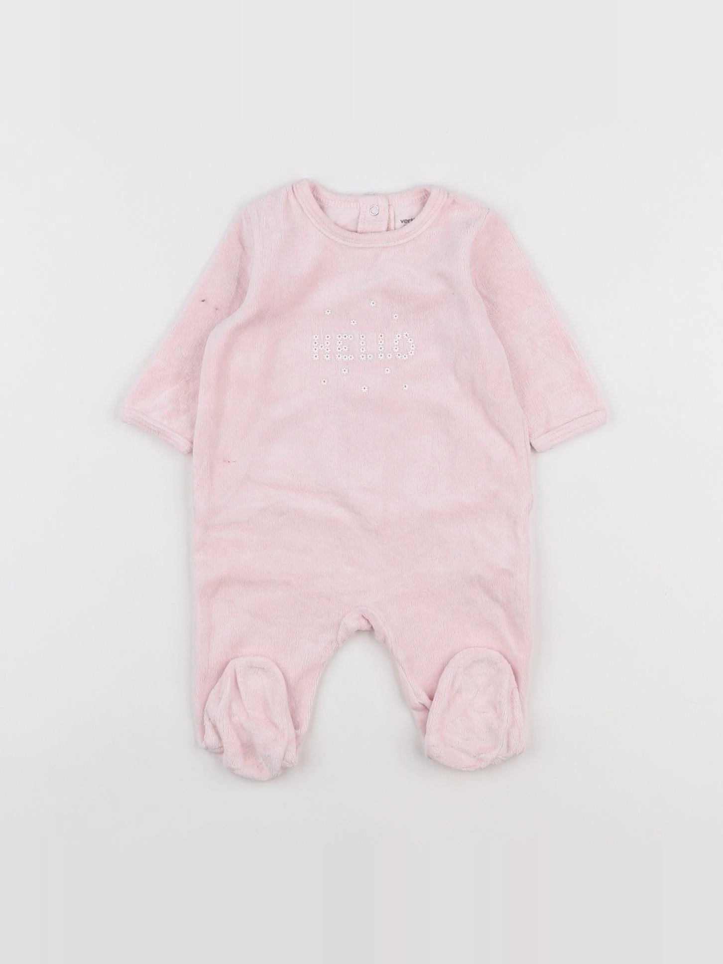 Vertbaudet - pyjama rose - 3 mois
