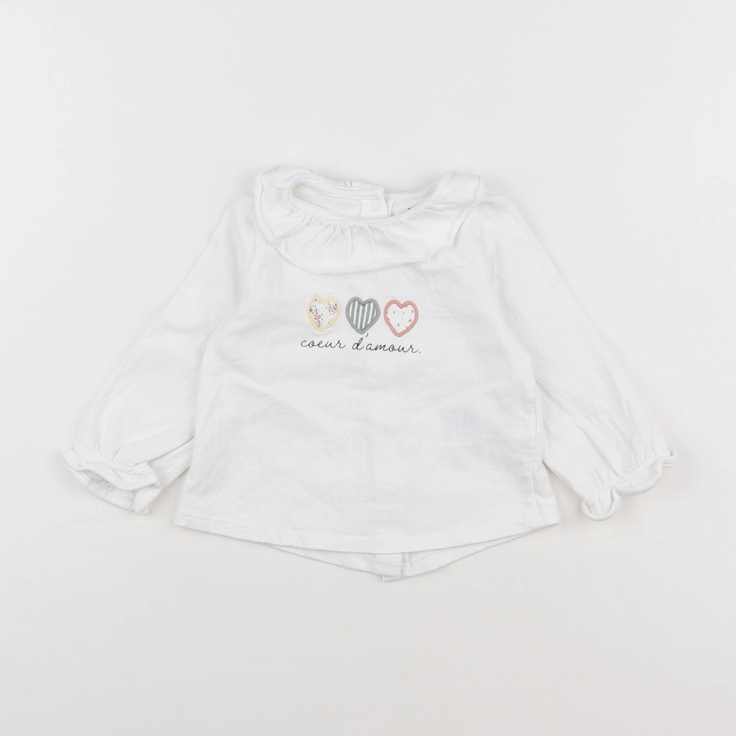 Vertbaudet - blouse blanc - 18 mois
