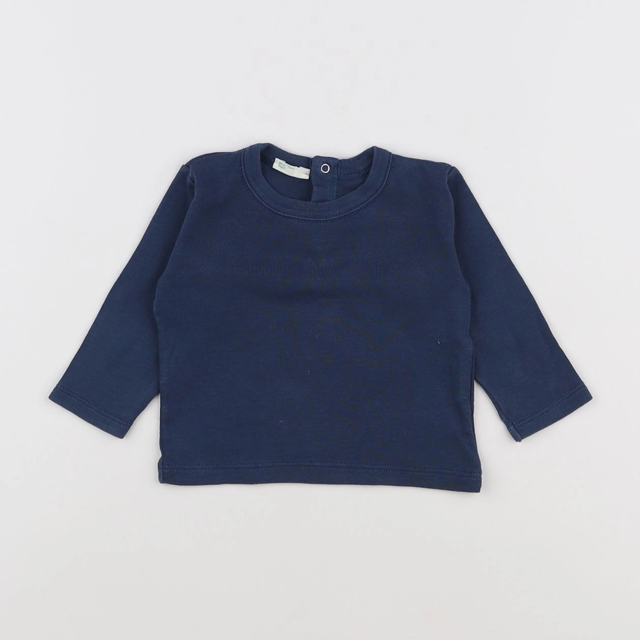 Benetton - tee-shirt bleu - 3/6 mois