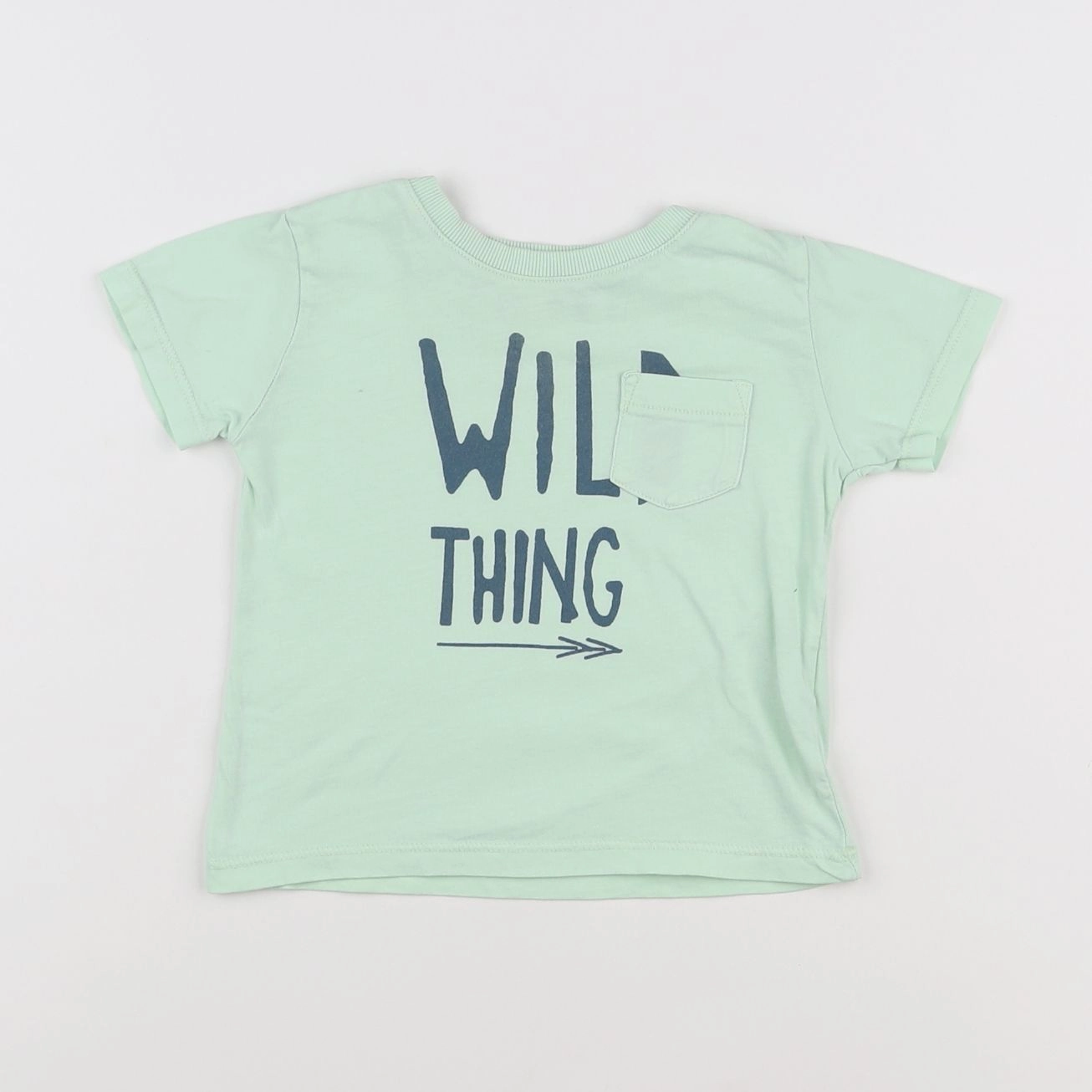 Zara - tee-shirt vert - 6/9 mois