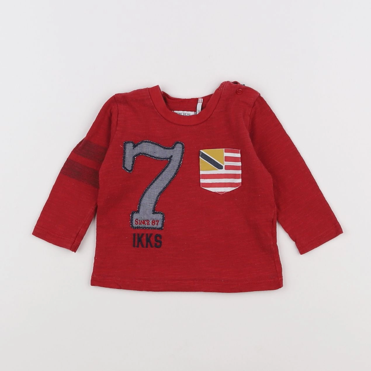 IKKS - tee-shirt rouge - 3 mois