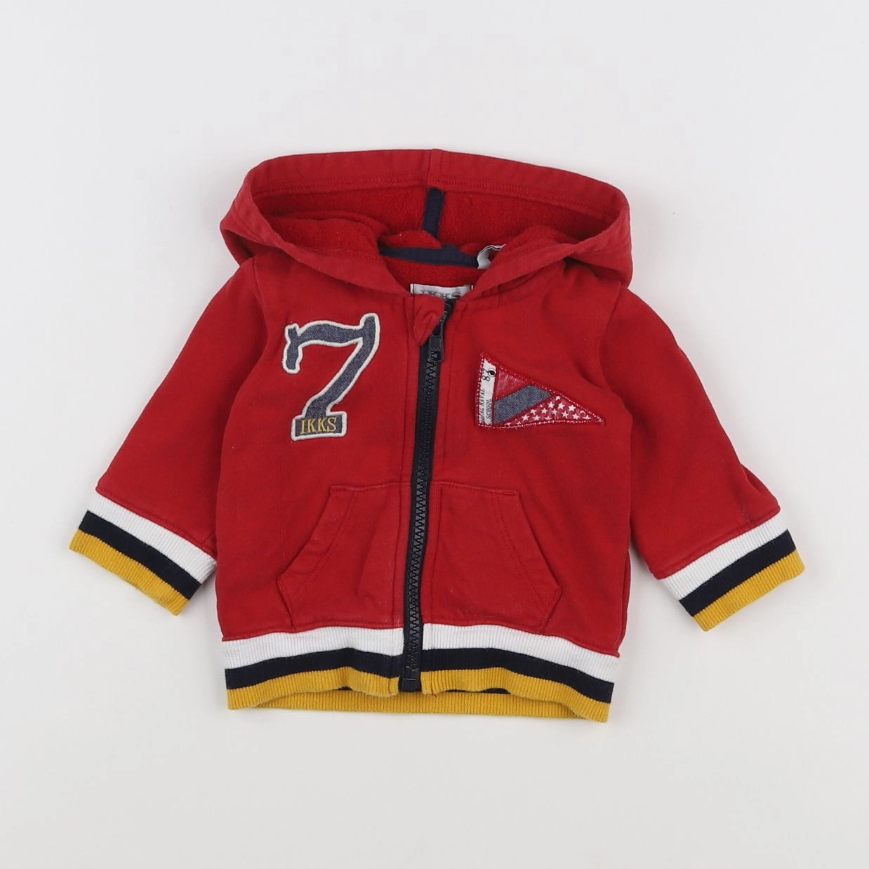 IKKS - sweat rouge - 3 mois