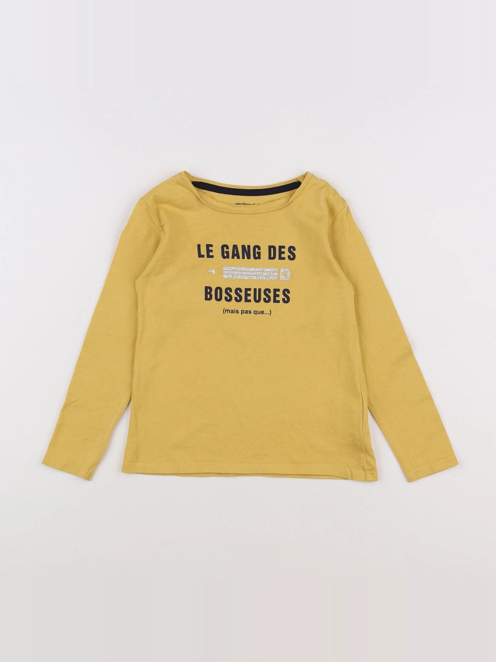 Vertbaudet - tee-shirt jaune - 4 ans