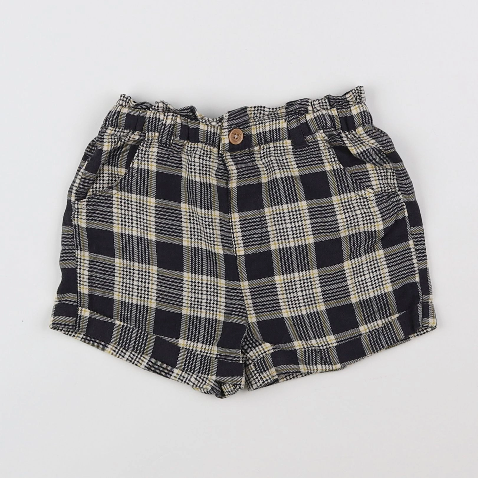 Vertbaudet - short bleu, gris - 3 ans