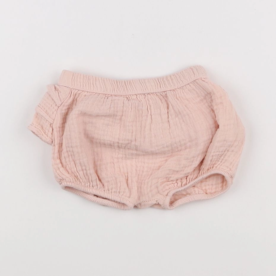 Vertbaudet - bloomer rose - 9 mois