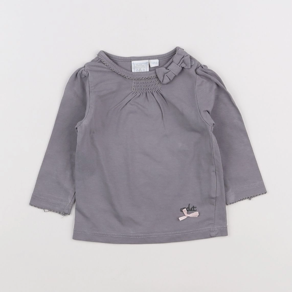 Cadet Rousselle - tee-shirt gris - 3 mois