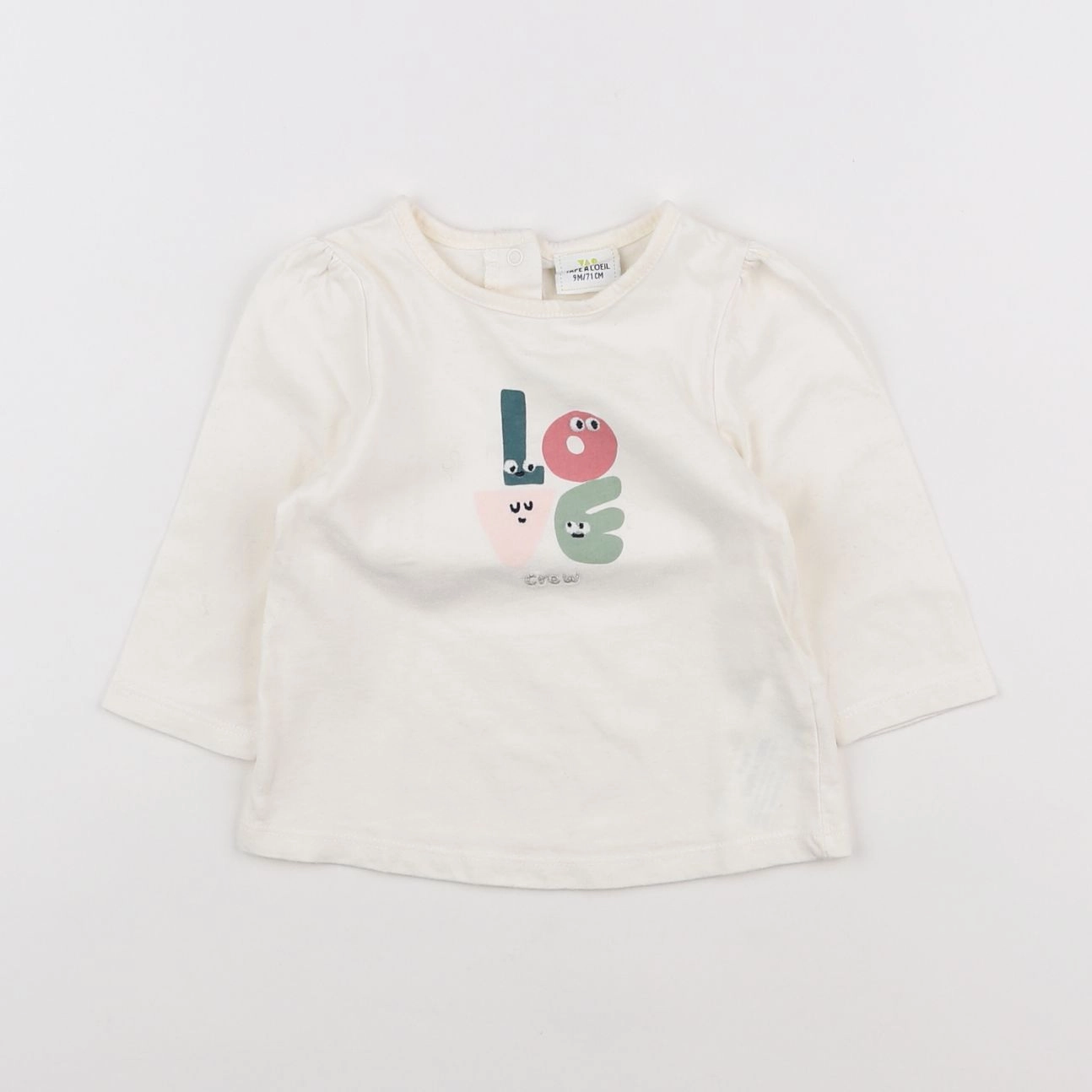 Tape à l'oeil - tee-shirt beige, multicolore - 9 mois