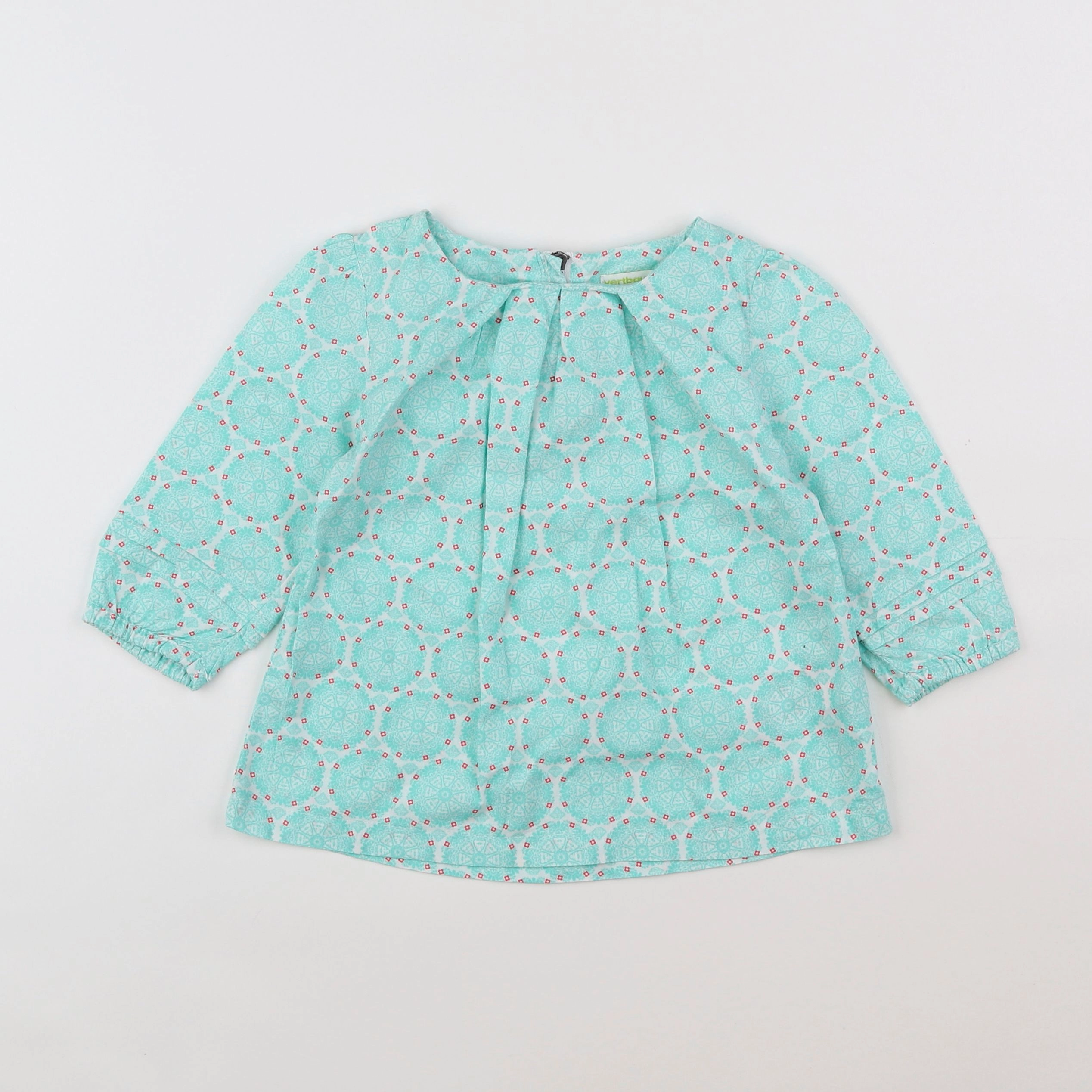 Vertbaudet - blouse bleu - 4 ans