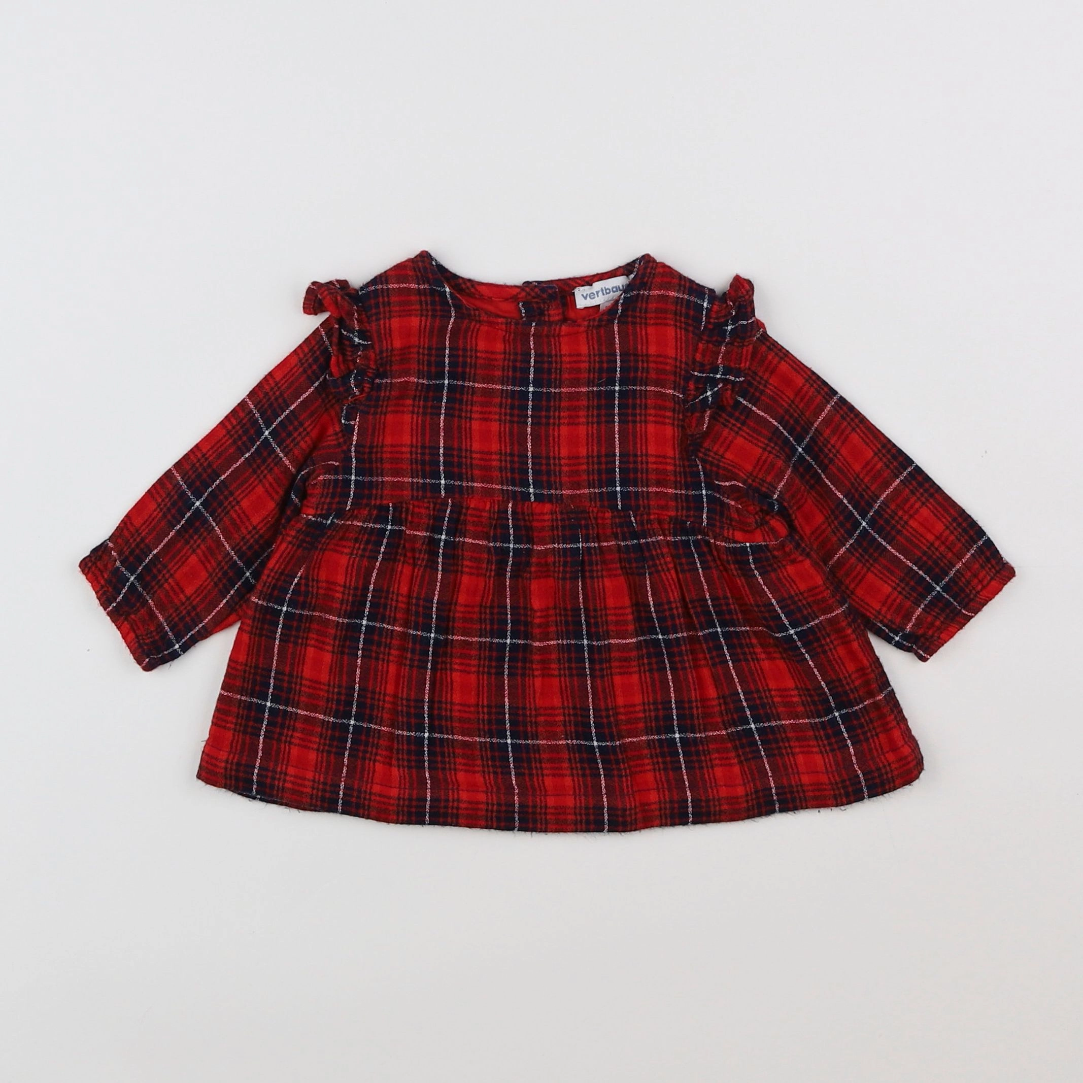Vertbaudet - tee-shirt rouge - 3 mois