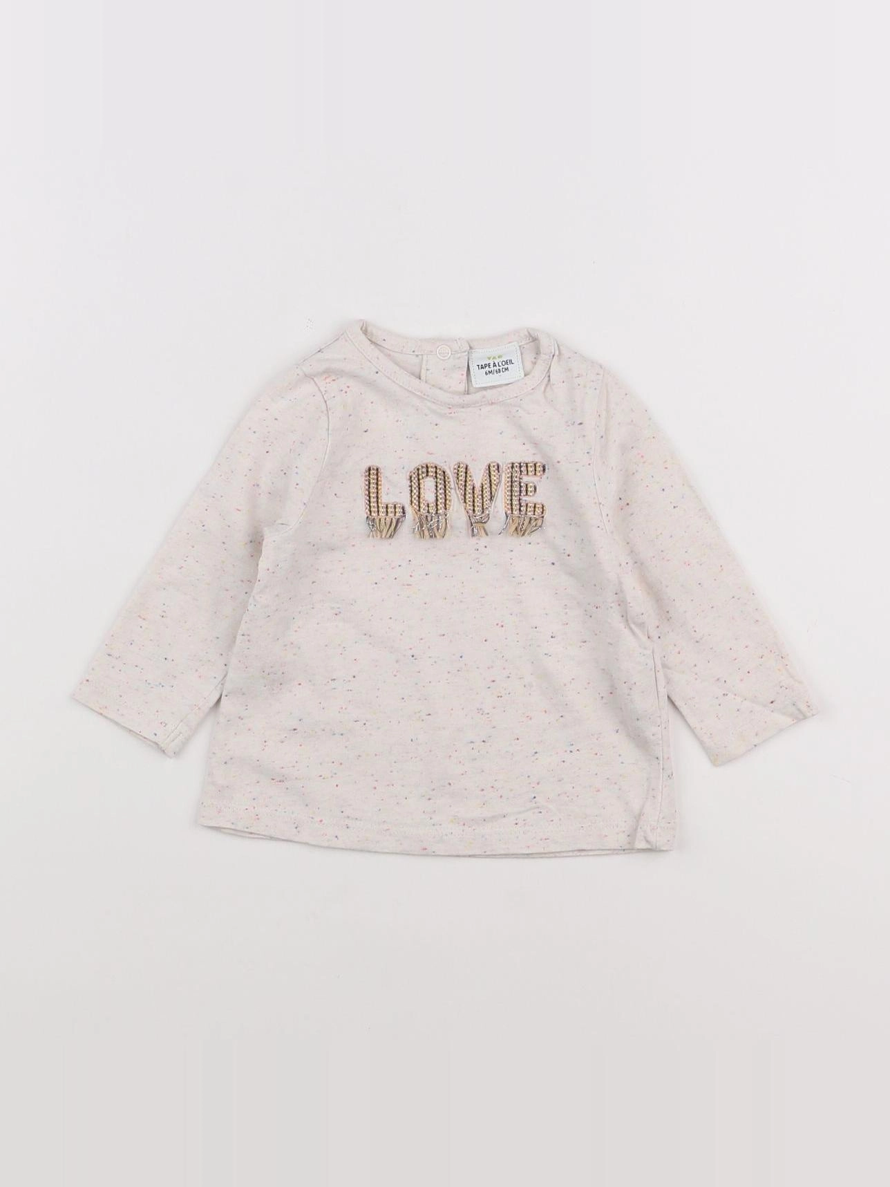 Tape à l'oeil - tee-shirt beige, multicolore - 6 mois