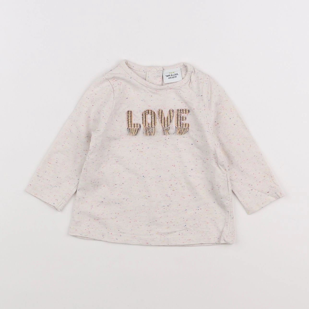 Tape à l'oeil - tee-shirt beige, multicolore - 6 mois